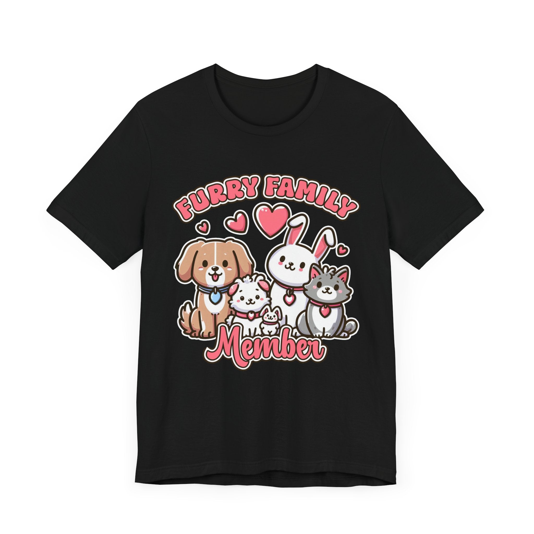 Furry Family Member | Group of Pets Graphic T-Shirt