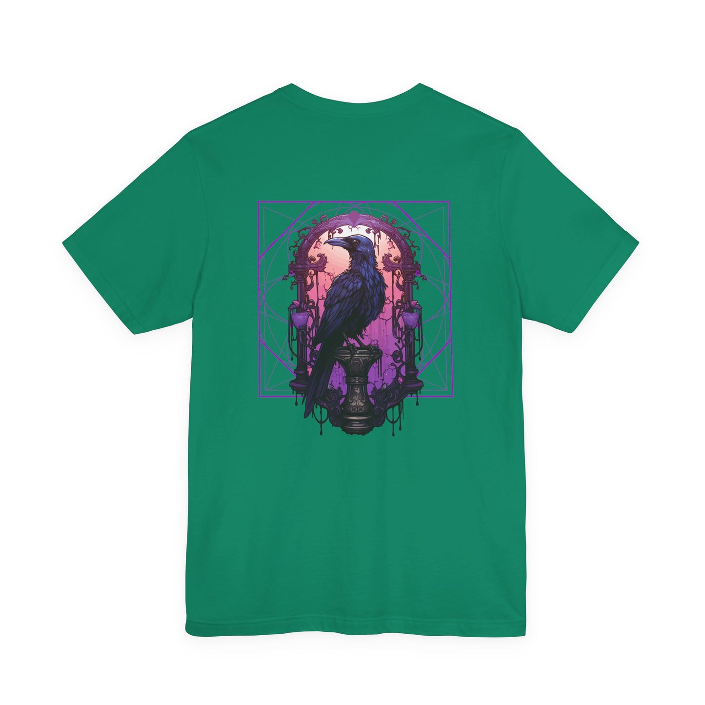 Moonlit Crow Purple Night T-Shirt
