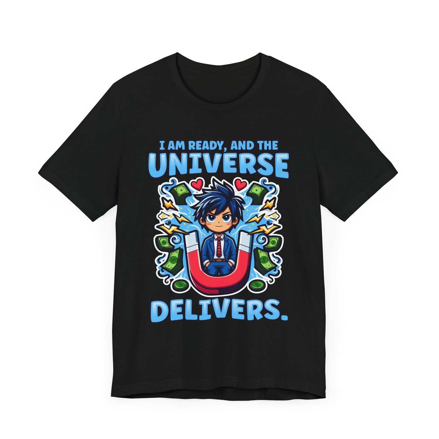 I Am Ready and the Universe Delivers Shirt, Manifestation Tee, Spiritual T Shirt, Law of Attraction Shirt, Cosmic Belief Gift