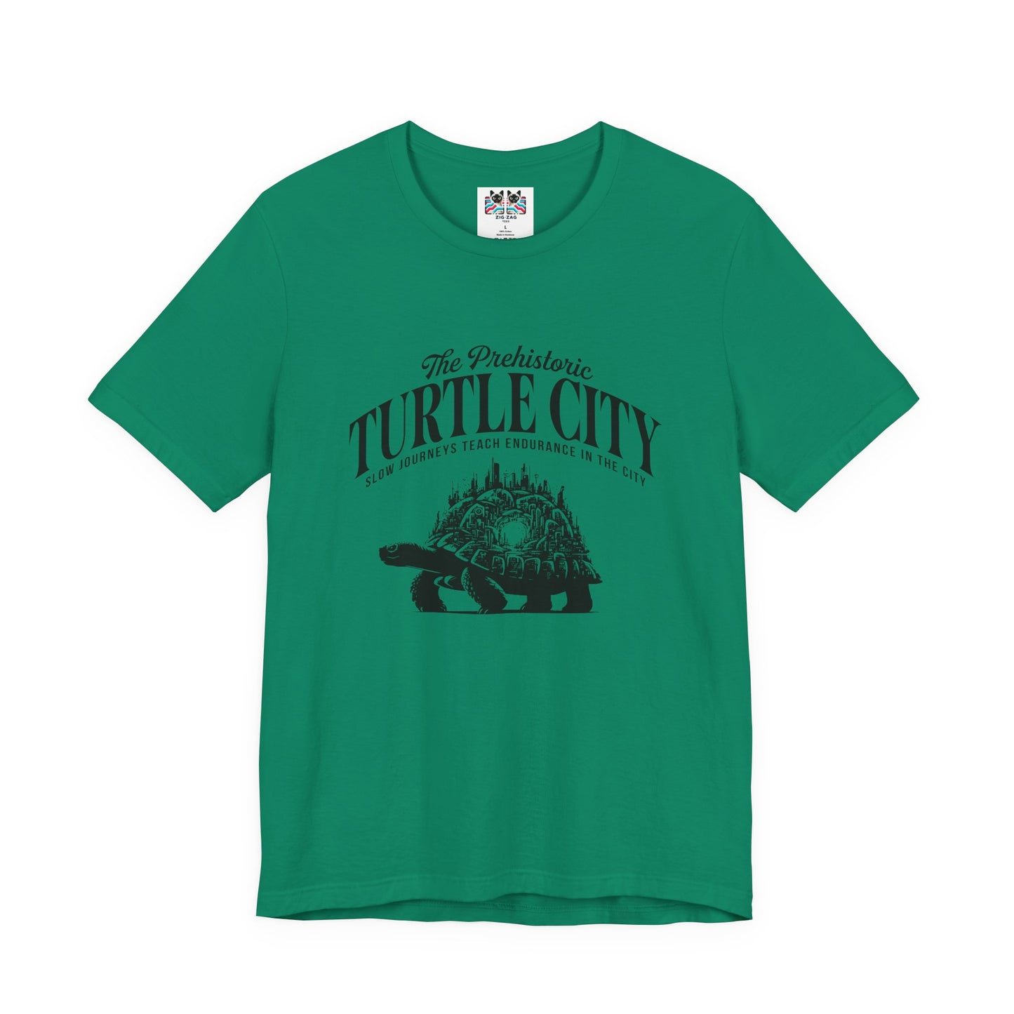 The Prehistoric Turtle City Tshirt – Slow Journeys Teach Endurance