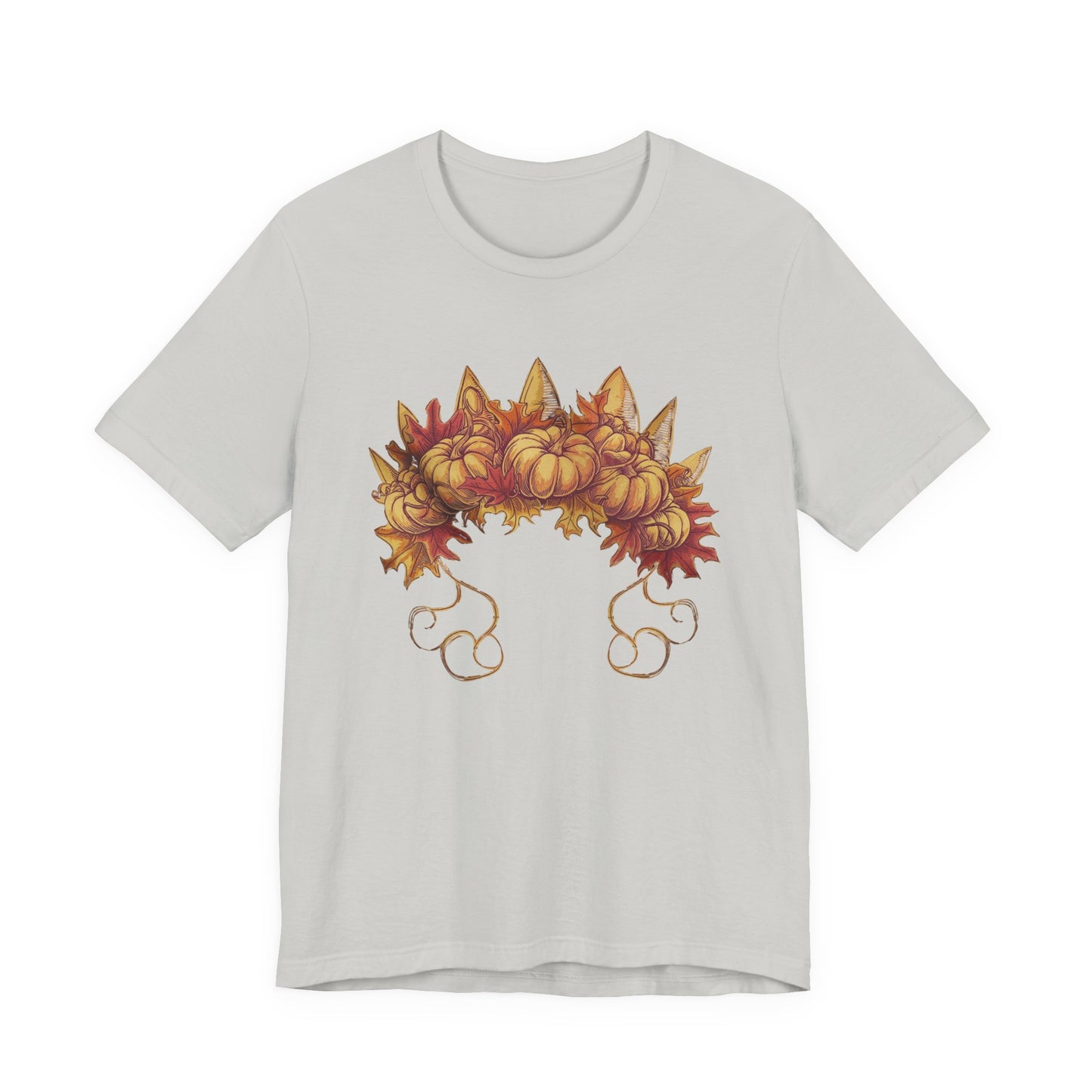 Pumpkin Queen’s Satchel – Botanical Pumpkin Plant & Leaves Graphic T-Shirt