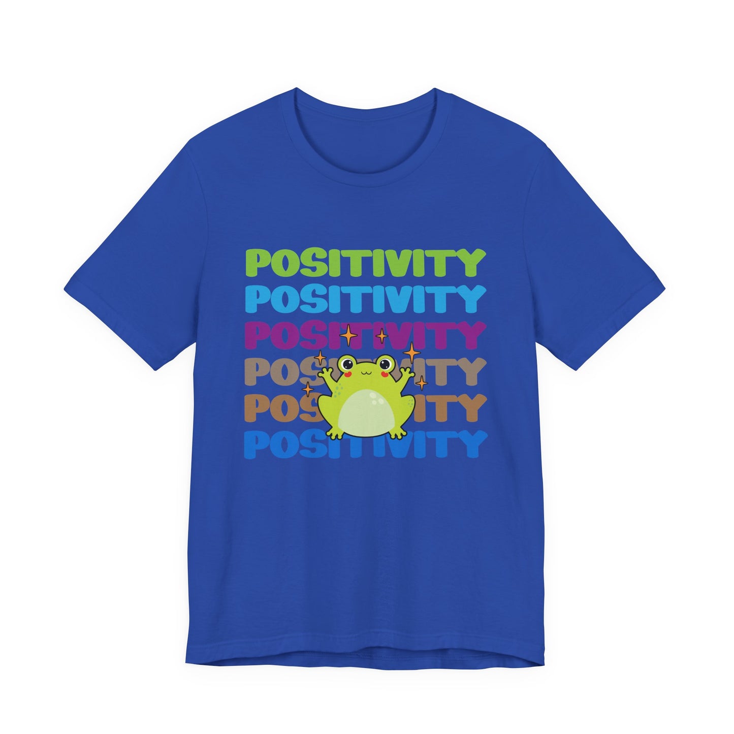 Happy Frog Positivity T-Shirt – Cute Green Frog Graphic Motivational Tee