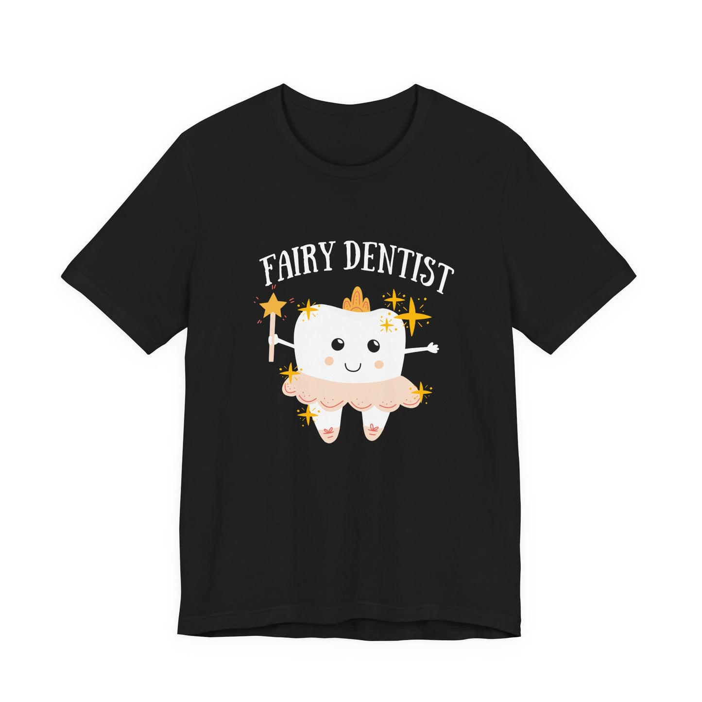 Fairy Dentist T Shirt Large Smiling Tooth with Wand and Fairy Costume