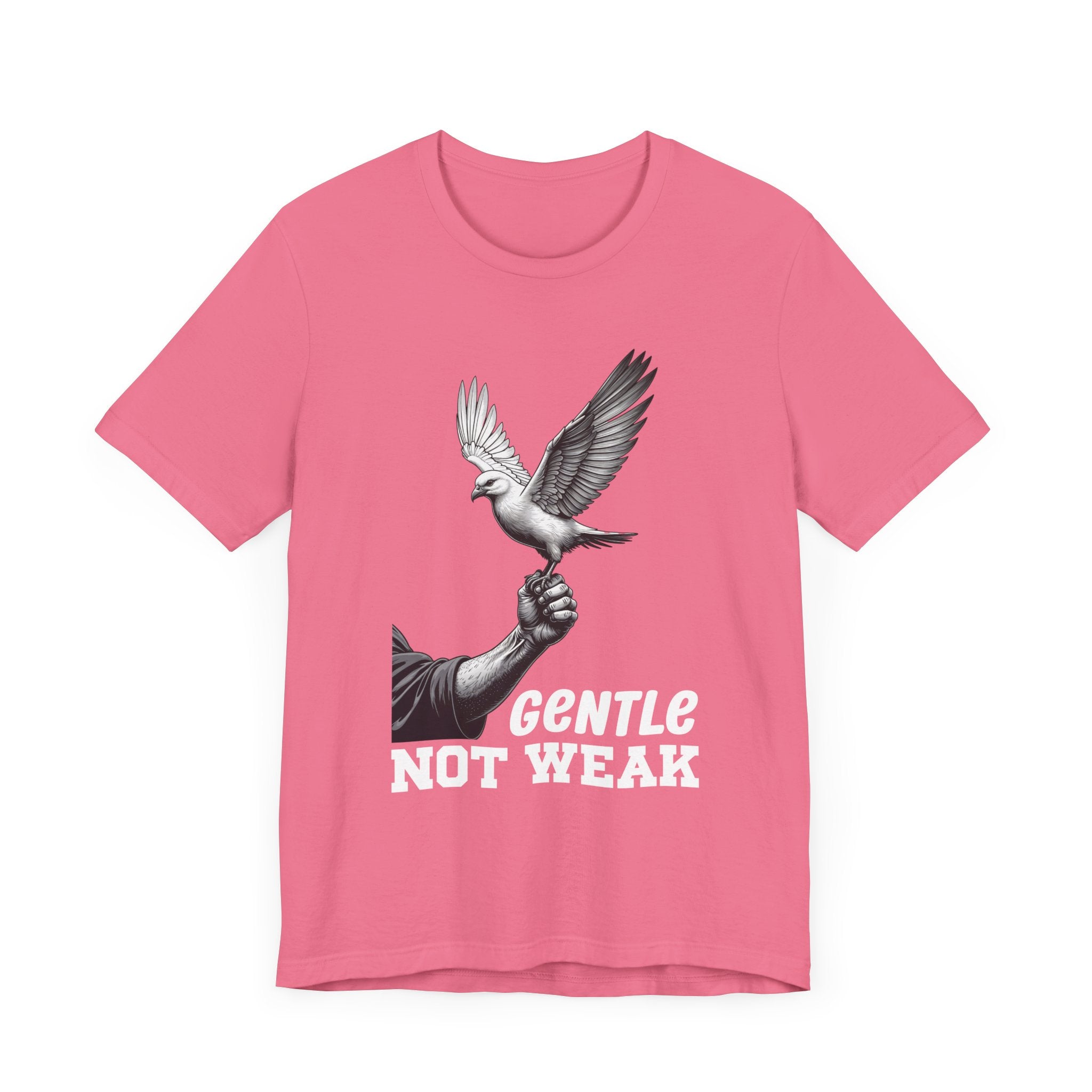 Gentle Not Weak T-Shirt – Dove and Hand Motivational Graphic Tee