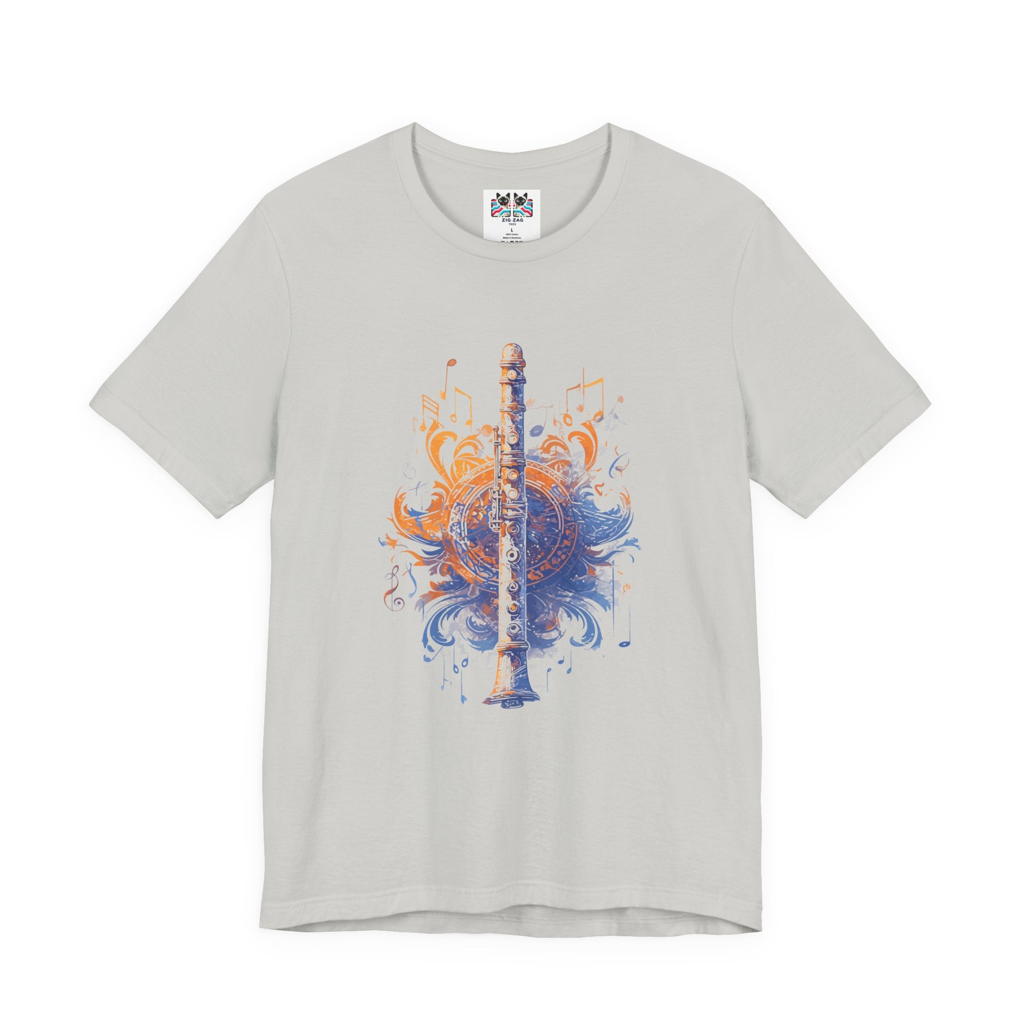 Classic Colorful Flute Music Notes Classical Flute T-Shirt