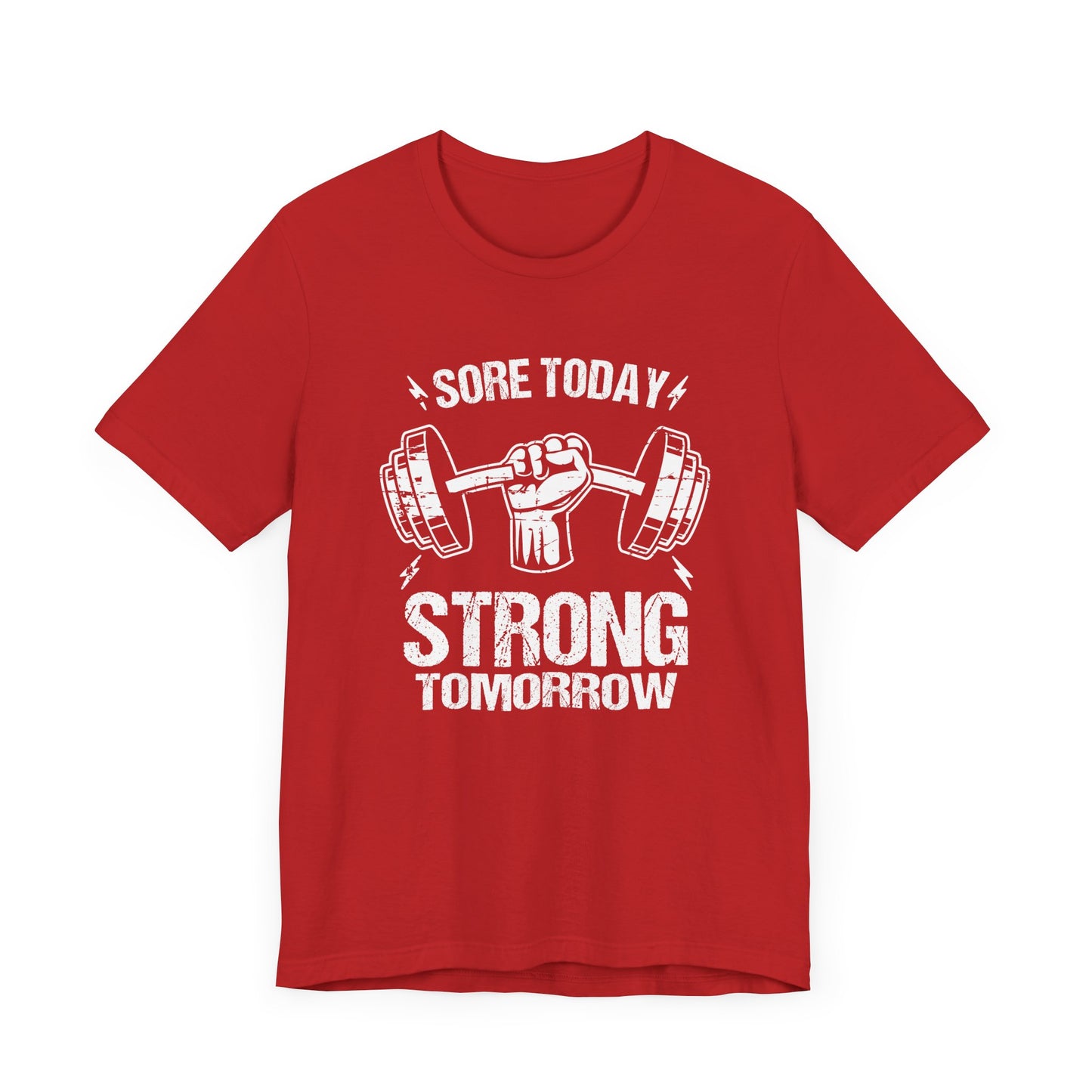 Sore Today Strong Tomorrow Tee, Gym Motivation Shirt, Workout Grind Top, Fitness Progress Graphic, Strength Gift