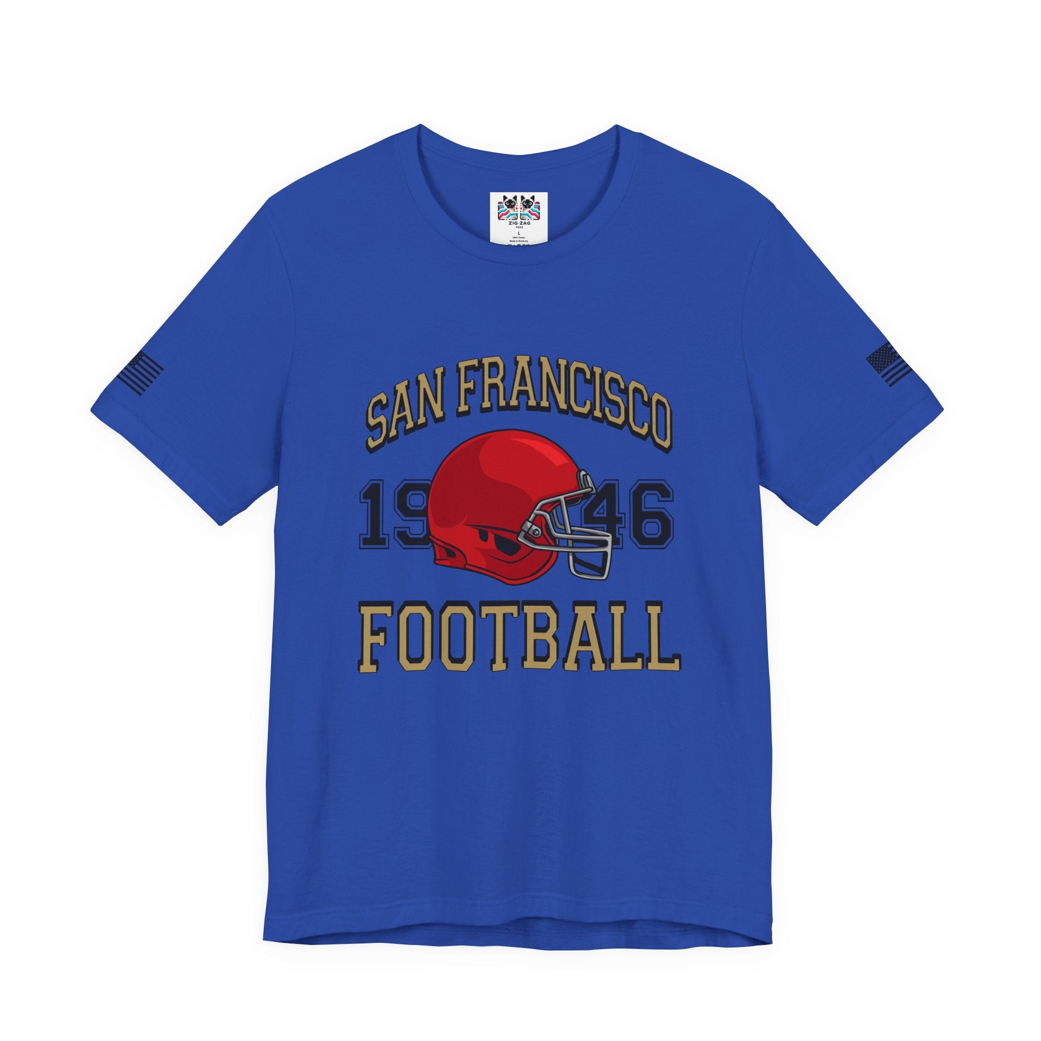 San Francisco Football T-Shirt, EST 1946 Collegiate Helmet Tee, SF Bay Area Football Fan Shirt, Retro Football Gift, Unisex