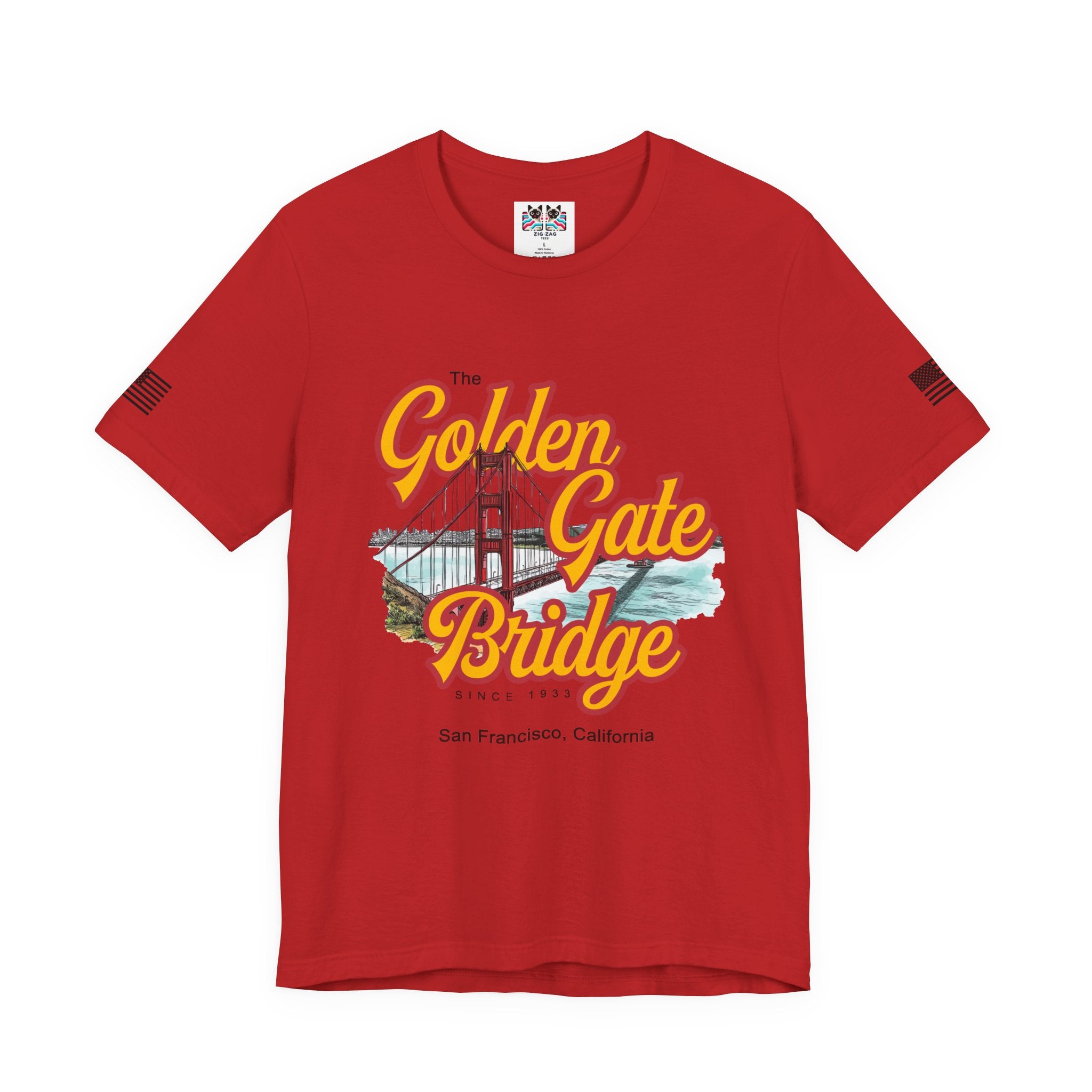 The Golden Gate Bridge T-Shirt – Retro Script Graphic Tee Since 1933 San Francisco California