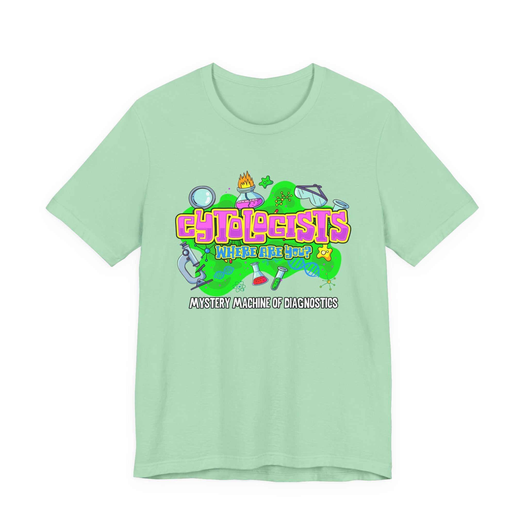 Cytologists Where Are You T-Shirt – Mystery Machine of Diagnostics Science Lab Design
