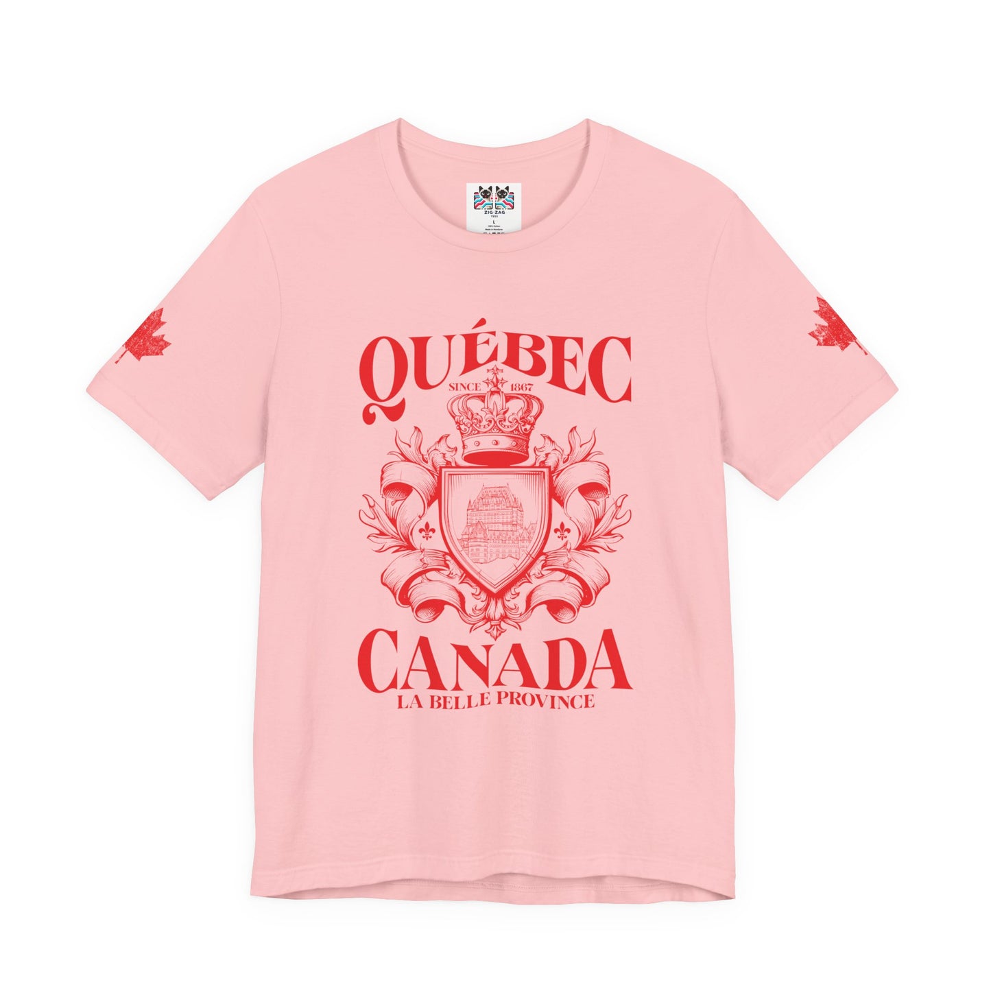 Québec La Belle Province Crest Canada T-Shirt