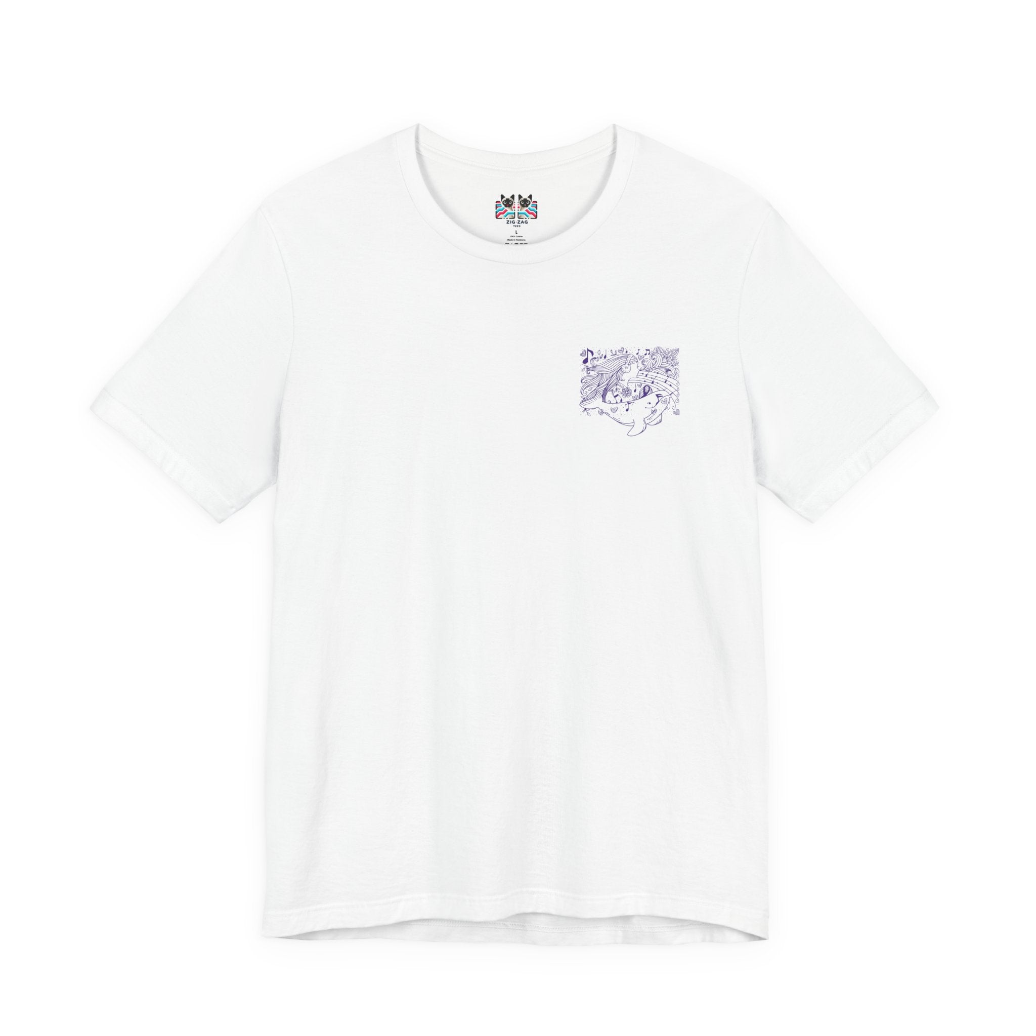 Gentle Rain, Powerful Waves, Soulful Whale Song Piano T-Shirt