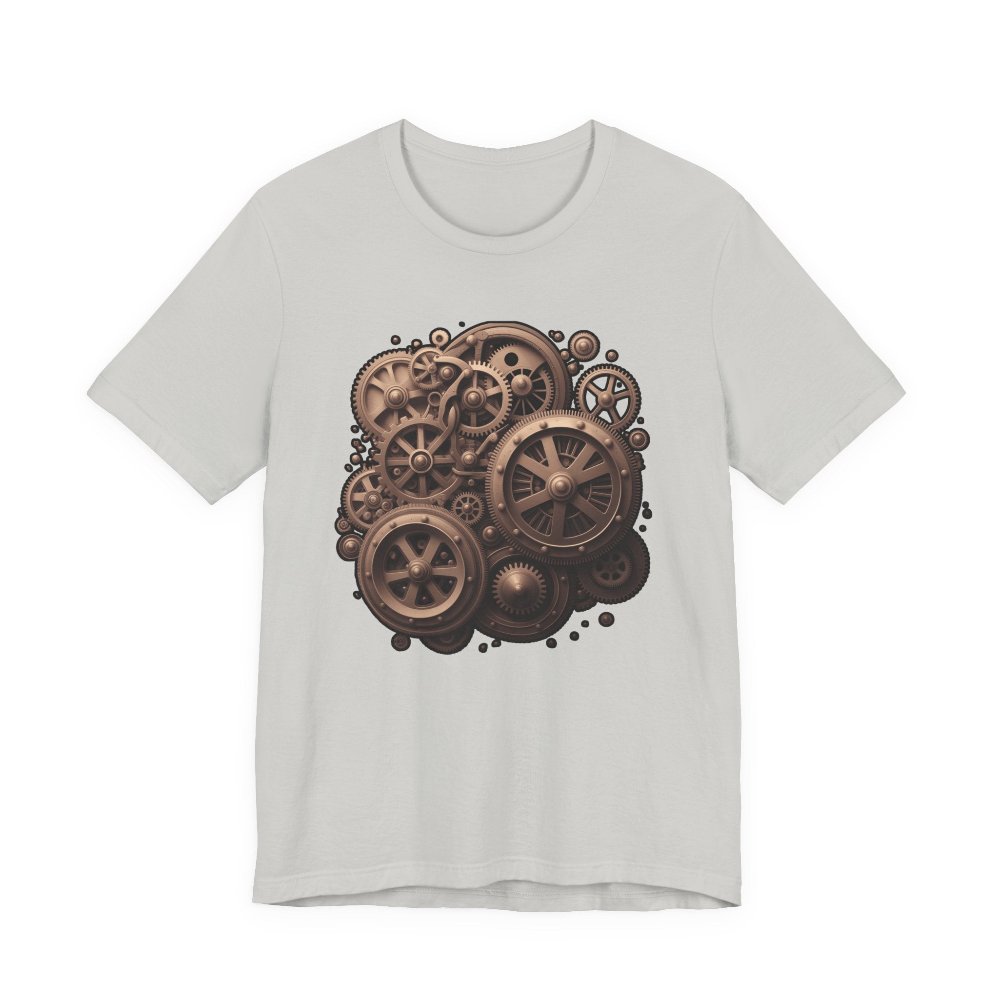 The Age of Machines Tshirt – Interconnected Gear Wheels Graphic