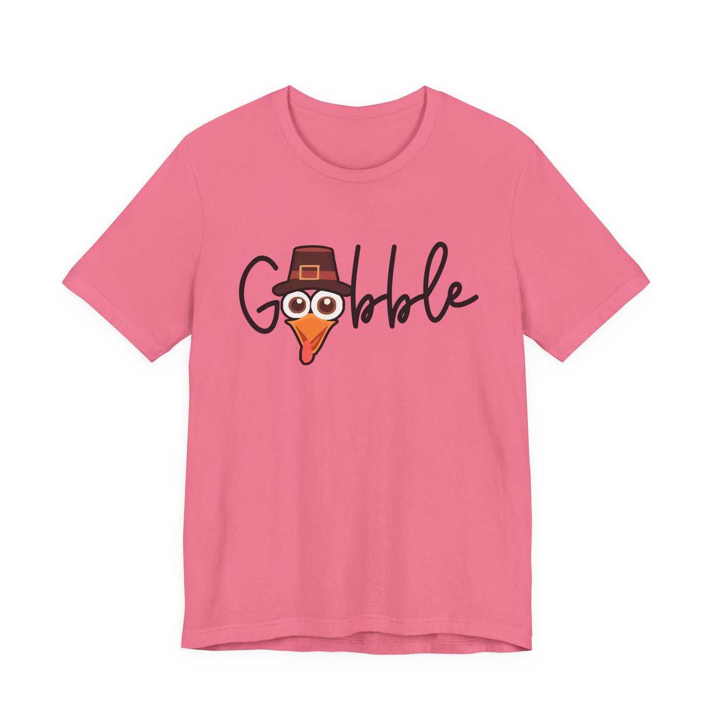 Gobble Turkey Head Cursive T-Shirt