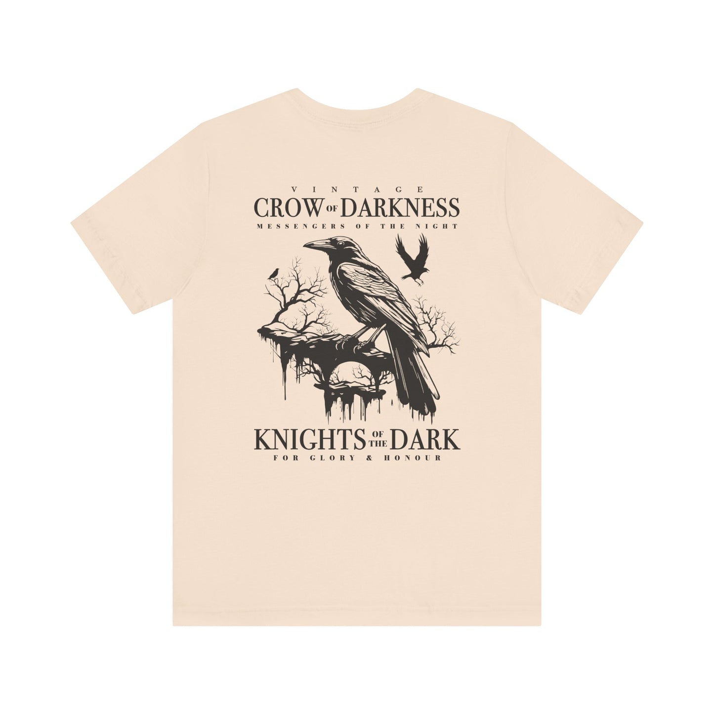 Vintage Crow of Darkness T-Shirt – Night Messenger Graphic