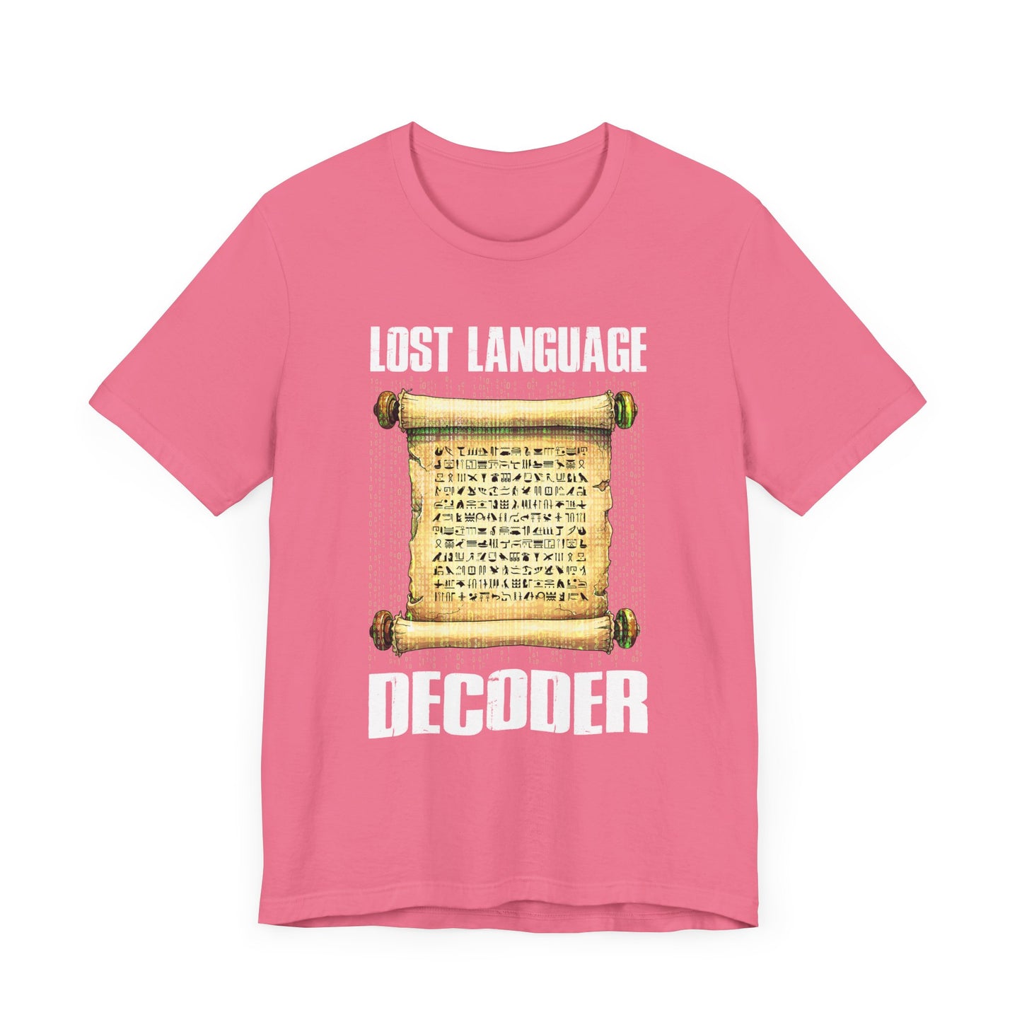 Lost Language Decoder Tee, Ancient Code Shirt, Linguistics Nerd Top, Script Symbol Graphic, Historian Puzzle Gift