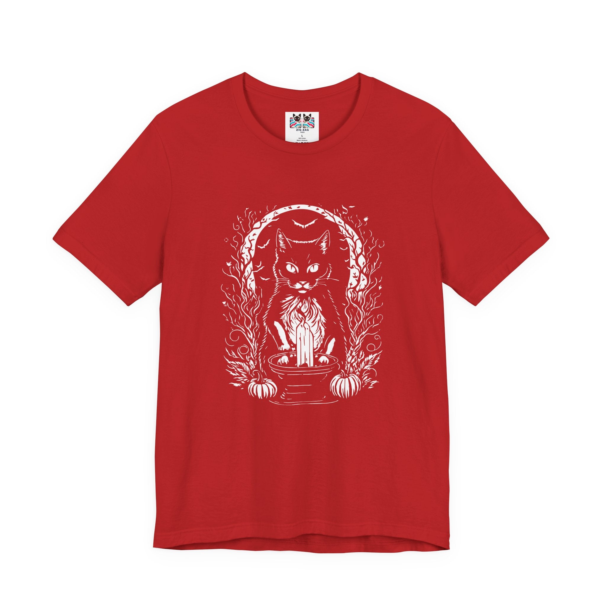 Witchy Black Cat Moon Candle Magic T-Shirt