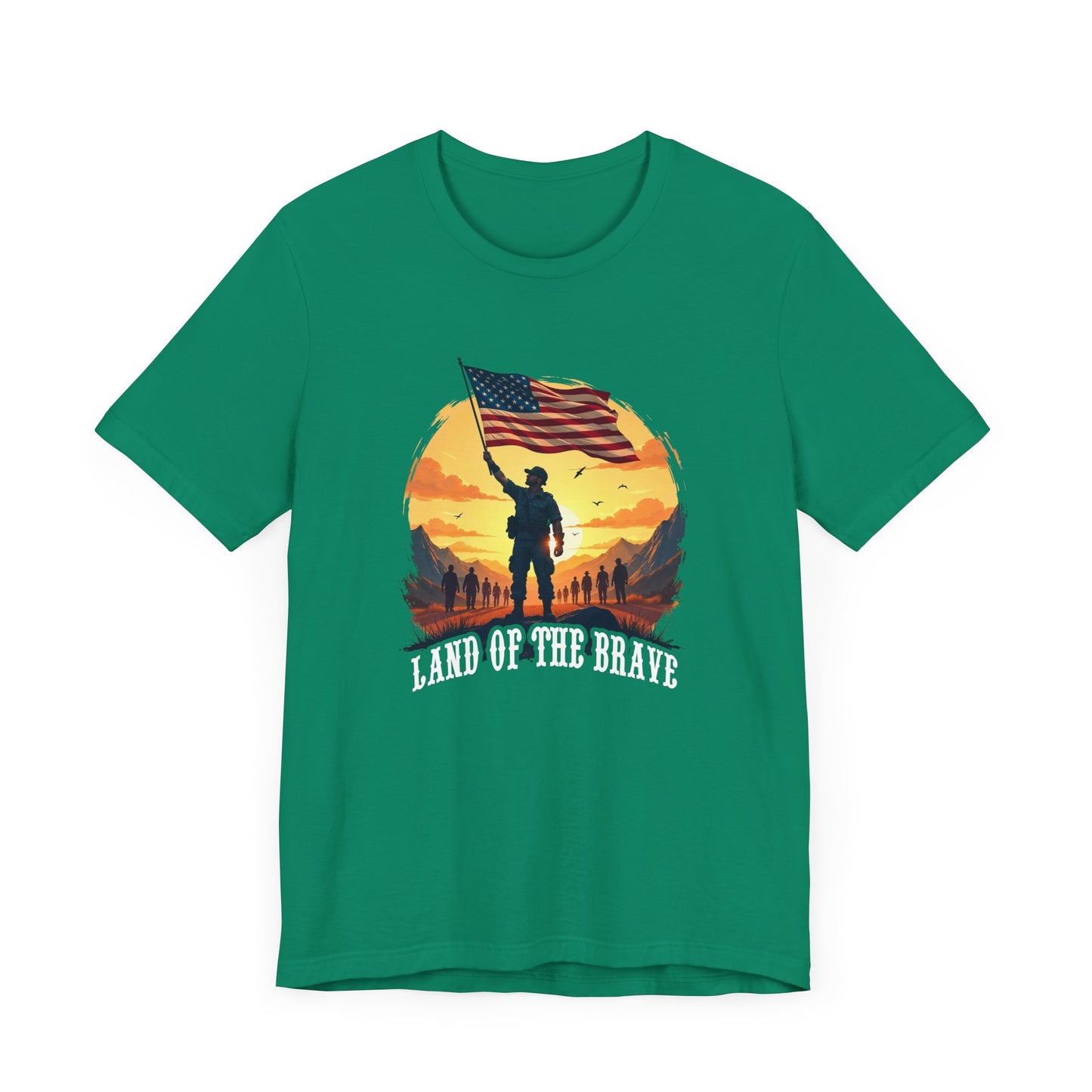 Land of the Brave Shirt Patriotic American Graphic Tee for Those Who Honor Courage Sacrifice and the Stories That Built Our Nation