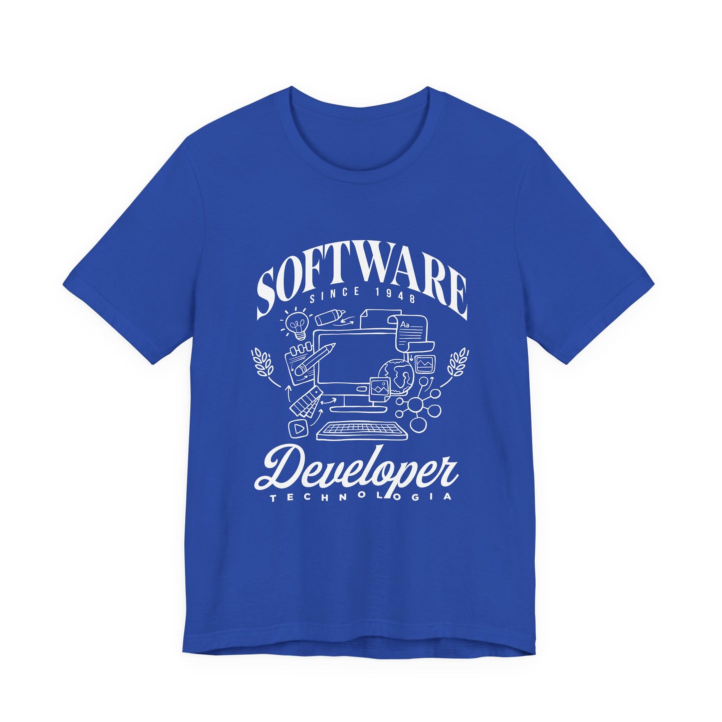 Software Developer Technologia Tshirt – Office Essentials Outline Design
