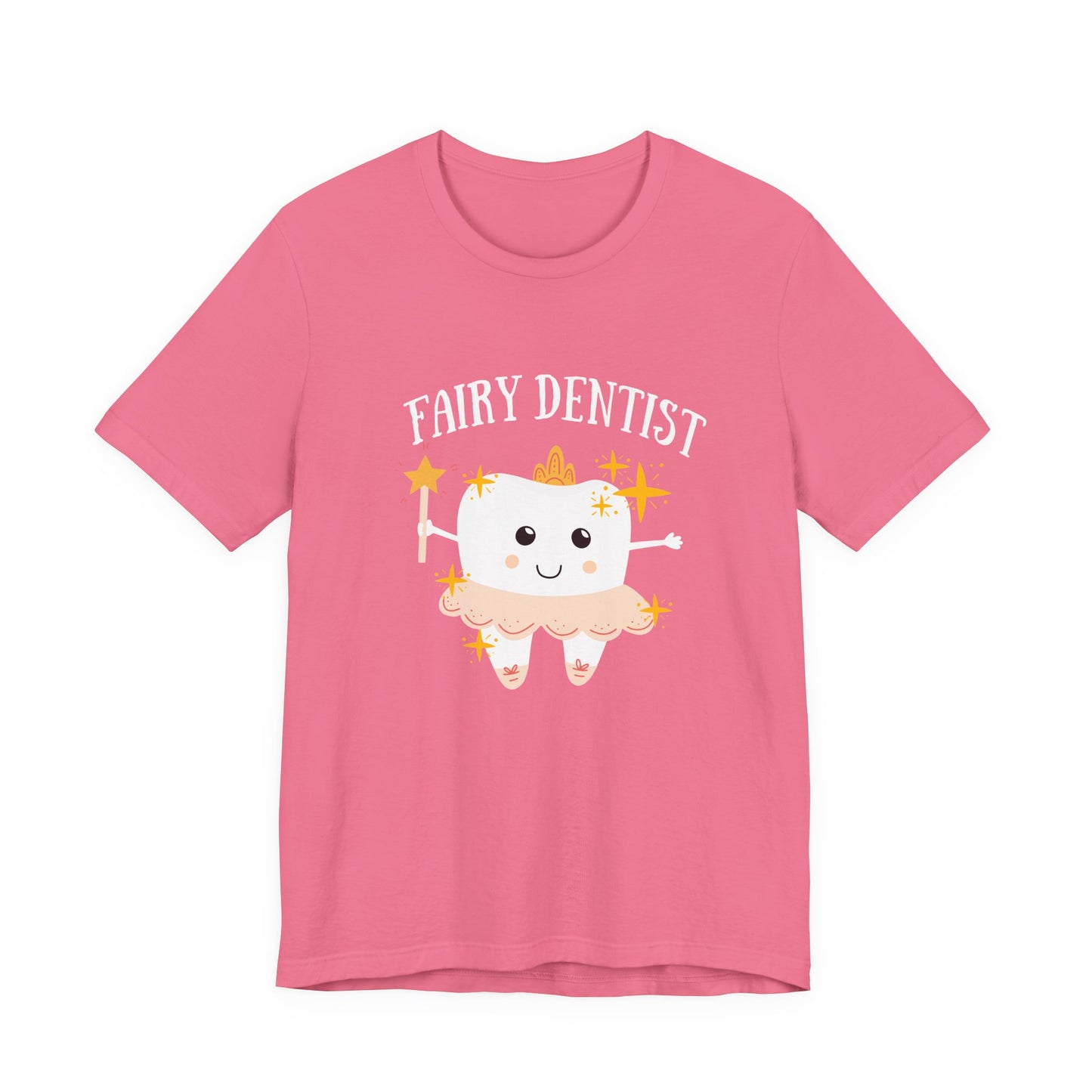 Fairy Dentist T Shirt Large Smiling Tooth with Wand and Fairy Costume