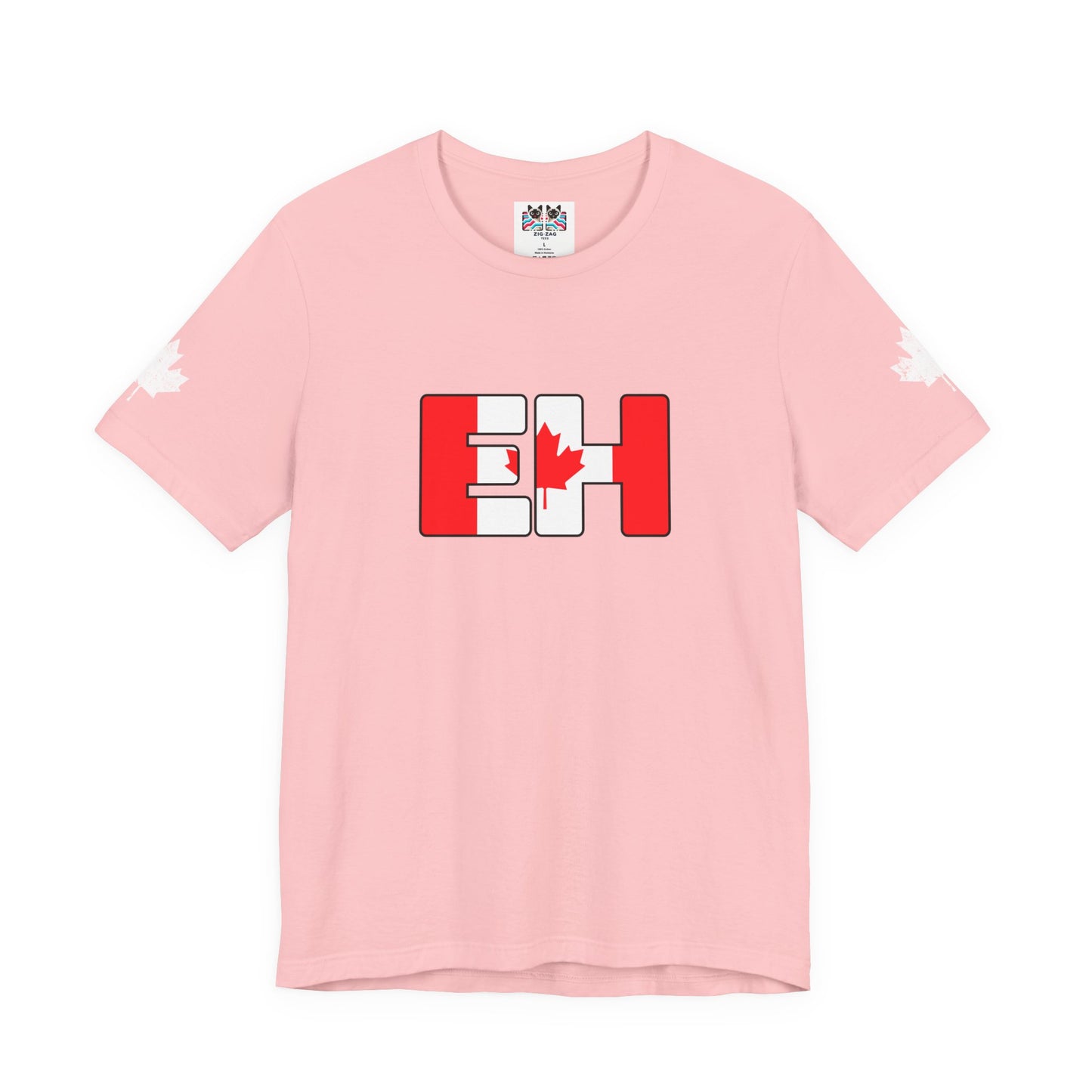 Canada EH Flag Maple Sleeve T-Shirt