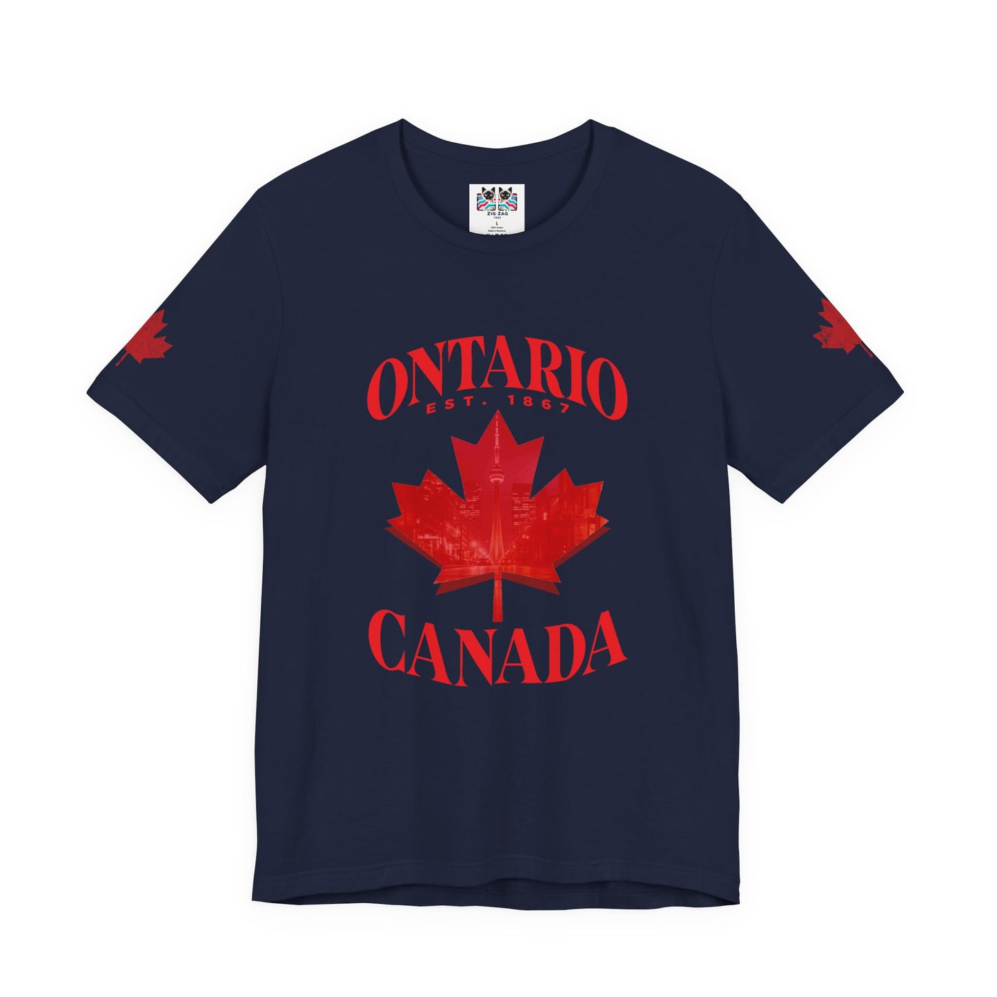 Ontario Skyline Maple Leaf T-Shirt