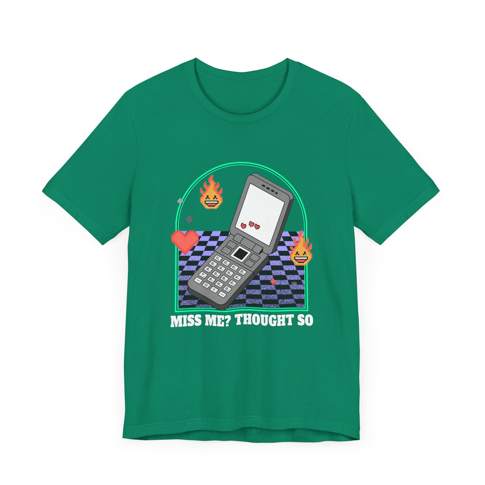Miss Me? Thought So | Flip Phone & Playful Icons T-Shirt