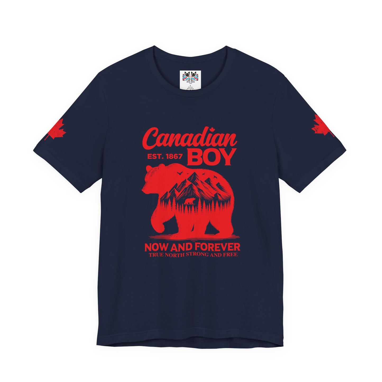 Canadian Boy Wilderness Bear T-Shirt