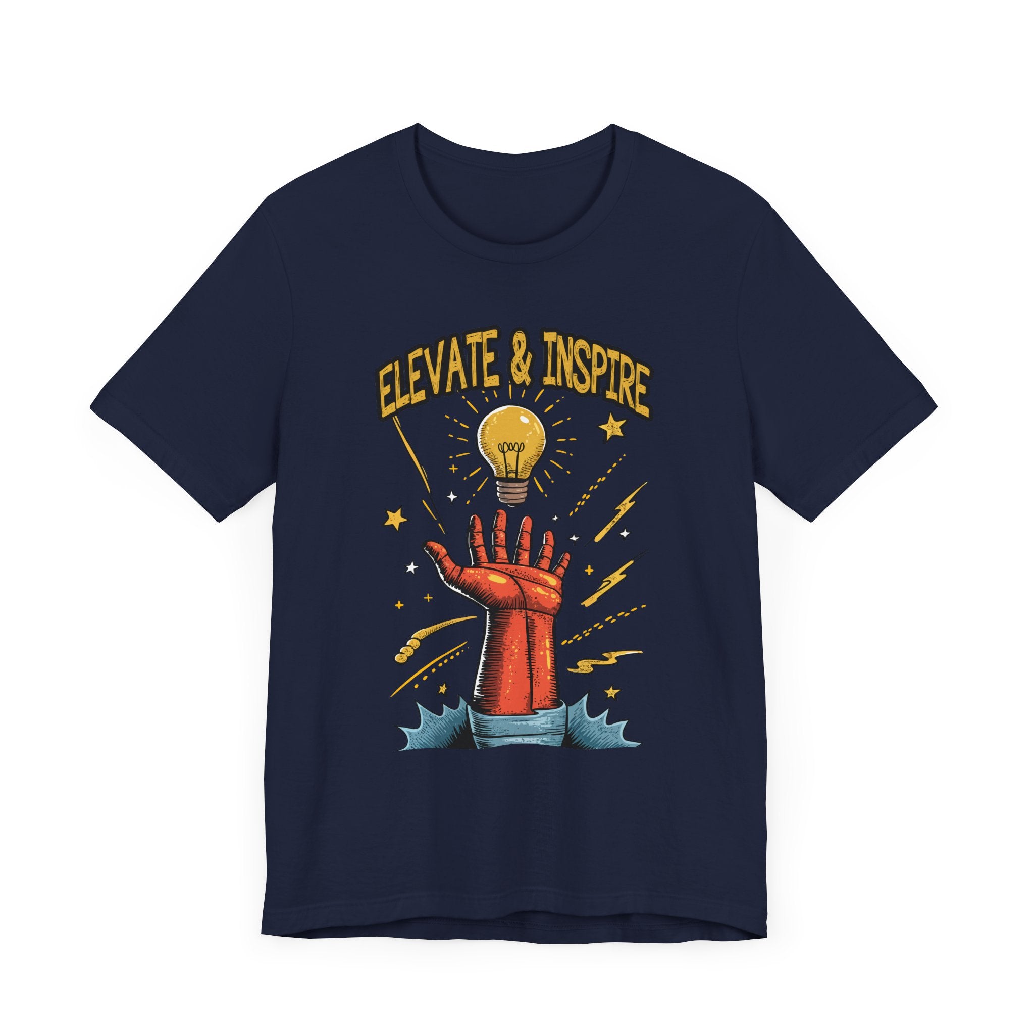 Elevate and Inspire Shirt Motivational Graphic Tee for Leaders Teachers Coaches and Creators Who Lift Others With Energy and Vision