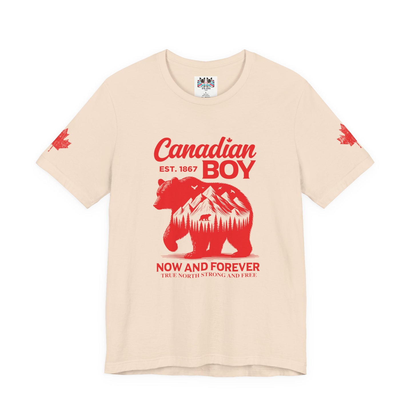 Canadian Boy Wilderness Bear T-Shirt
