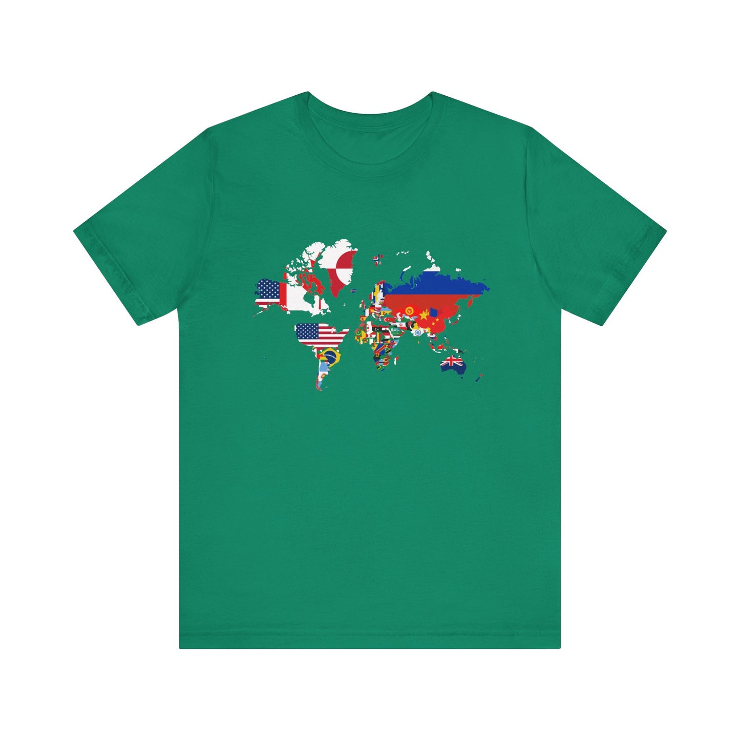 World Map Country Flags - Travel & Wanderlust T-Shirt