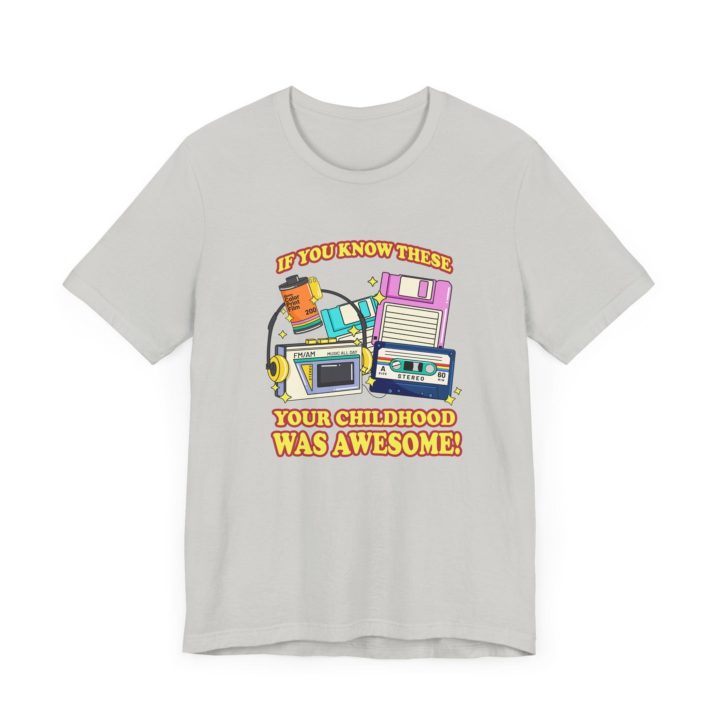 If You Know These Your Childhood was Awesome T-Shirt – Retro Nostalgia Tech Tee