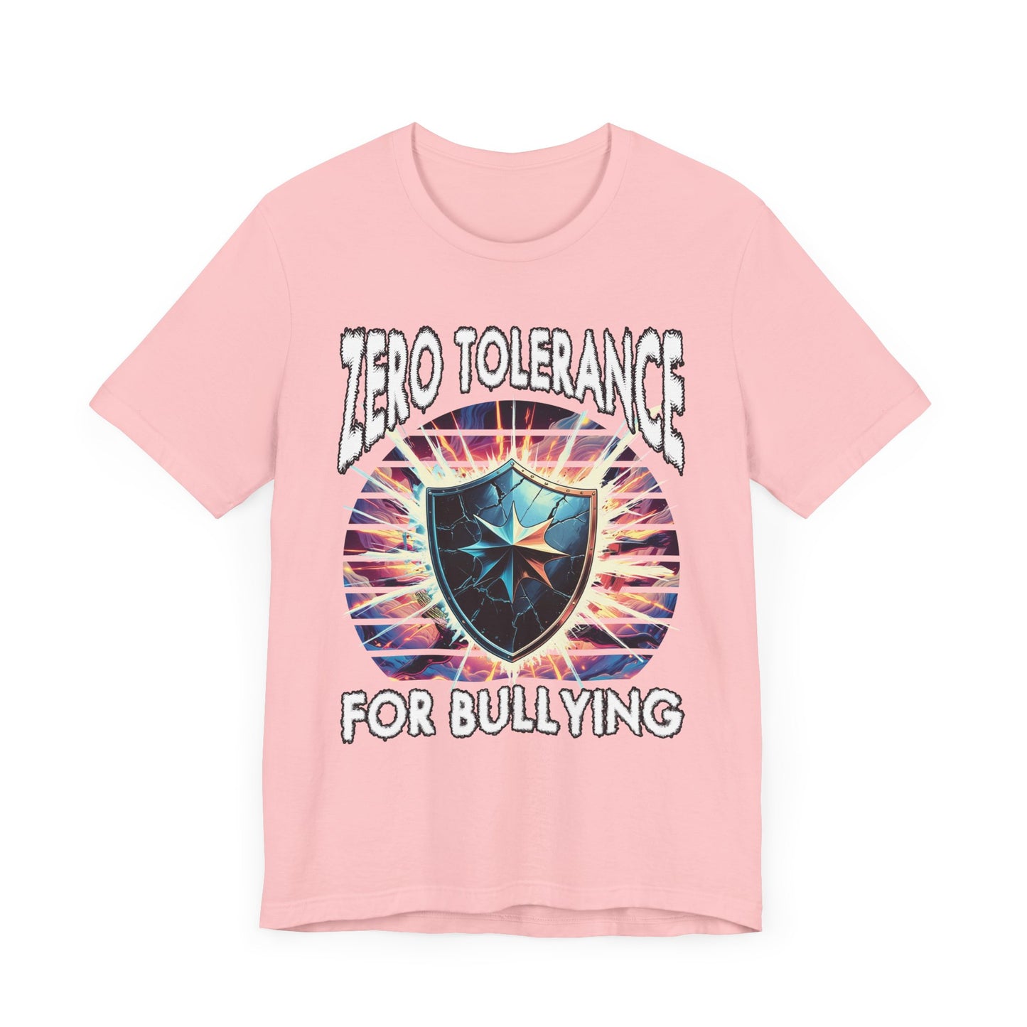 Zero Tolerance for Bullying | Strong Shield with Bright Flashlight & Glow T-Shirt