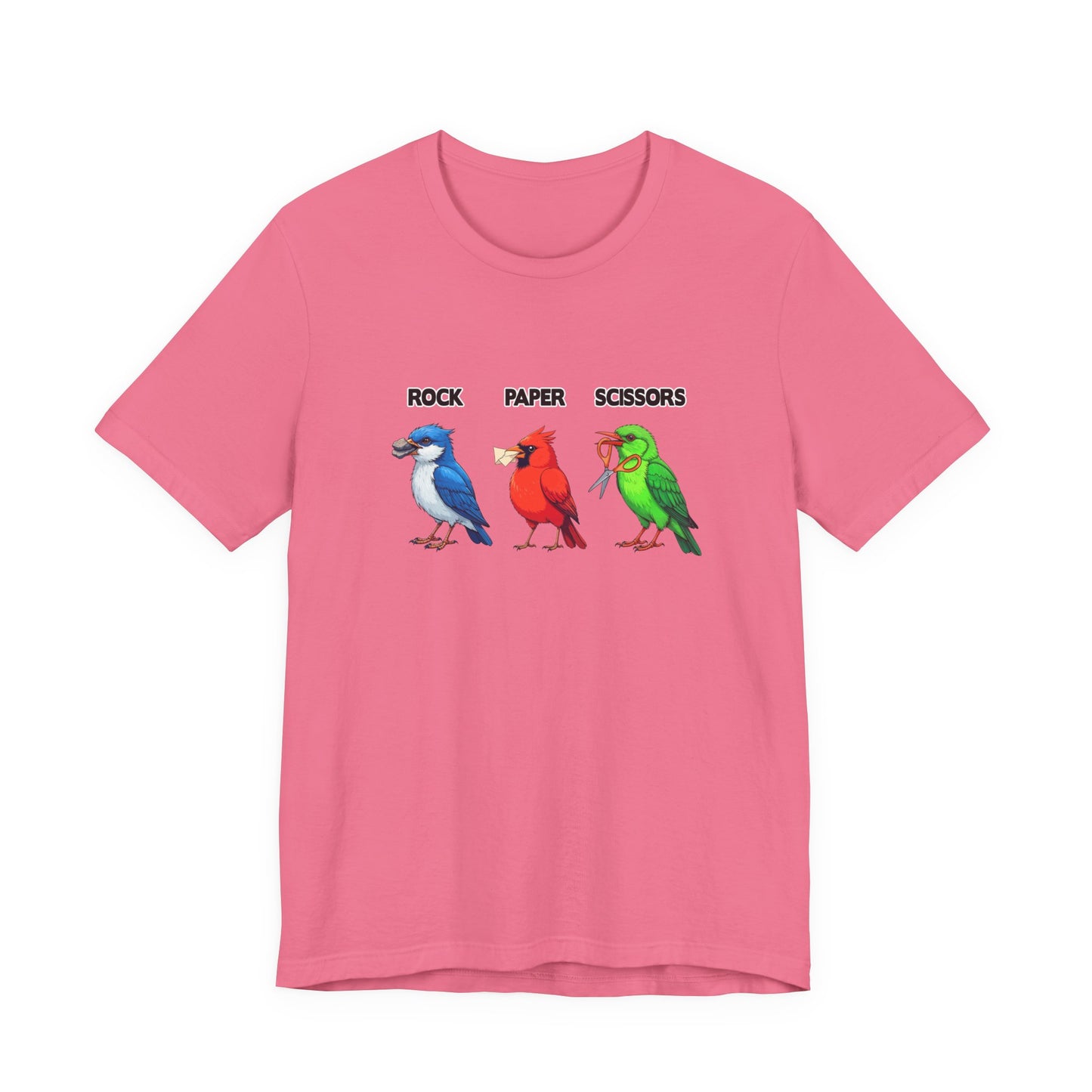 Rock Paper Scissors Bird Paw Tshirt Funny Avian Game Design