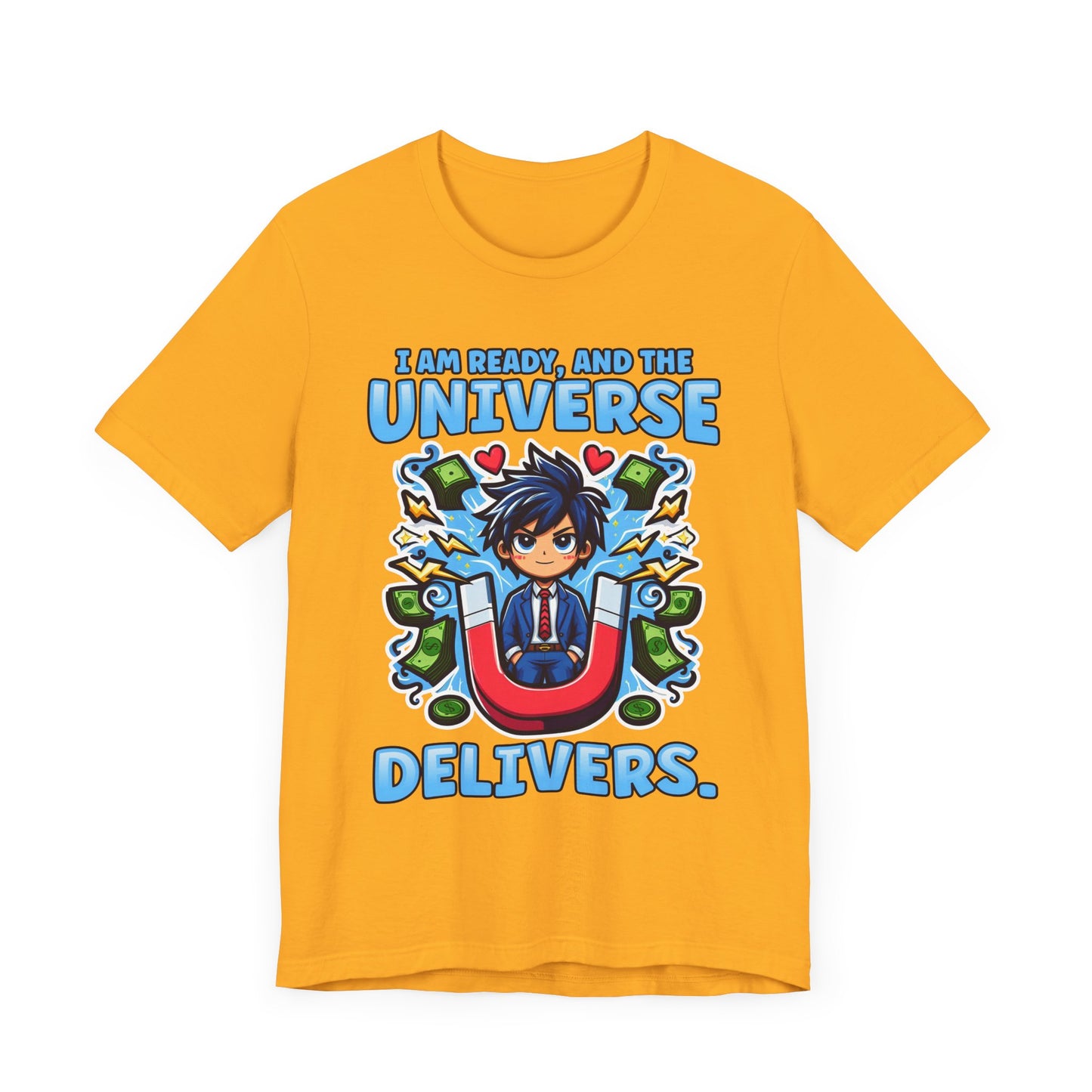 I Am Ready and the Universe Delivers Shirt, Manifestation Tee, Spiritual T Shirt, Law of Attraction Shirt, Cosmic Belief Gift