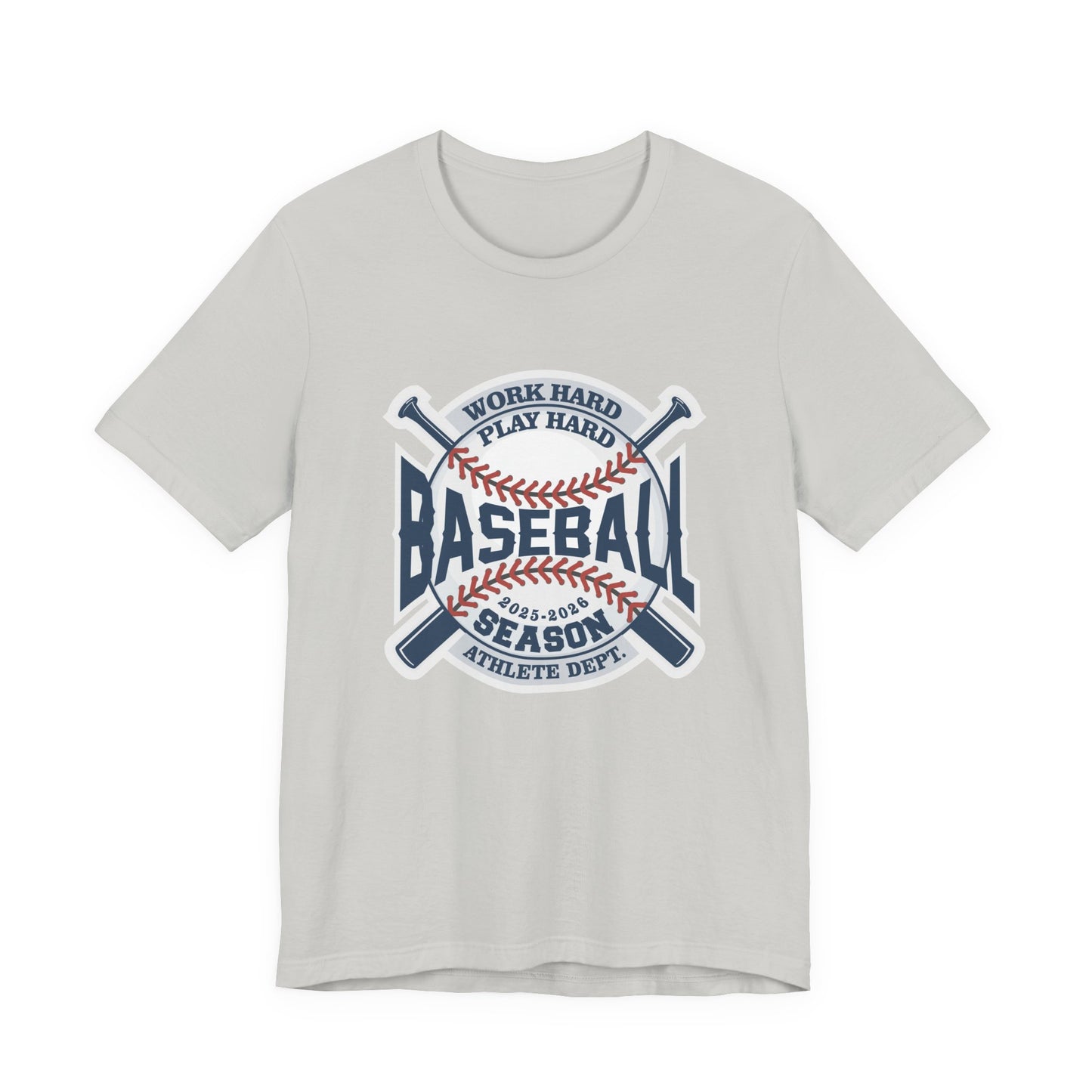 Baseball tshirt - Baseball Work Hard Play Harder Tshirt Large Baseball and Bat Graphic 2025-2026 Season