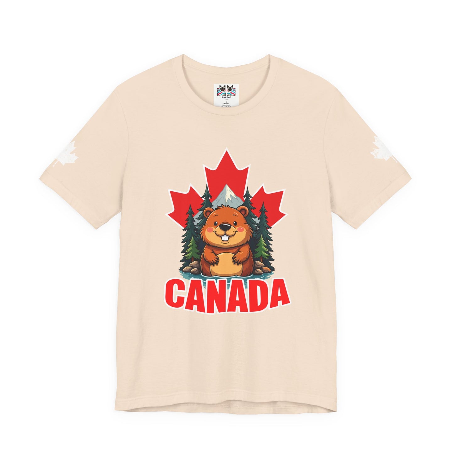 Canada Maple Beaver Cartoon T-Shirt