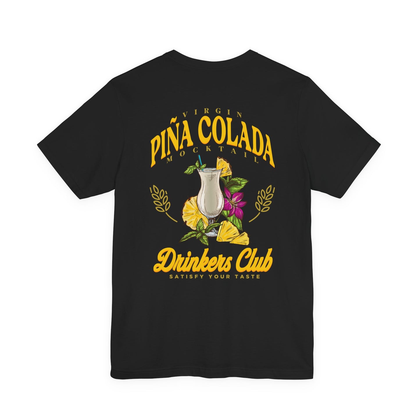 Virgin Pina Colada Mocktail Drinkers Club Tshirt – Satisfy Your Taste
