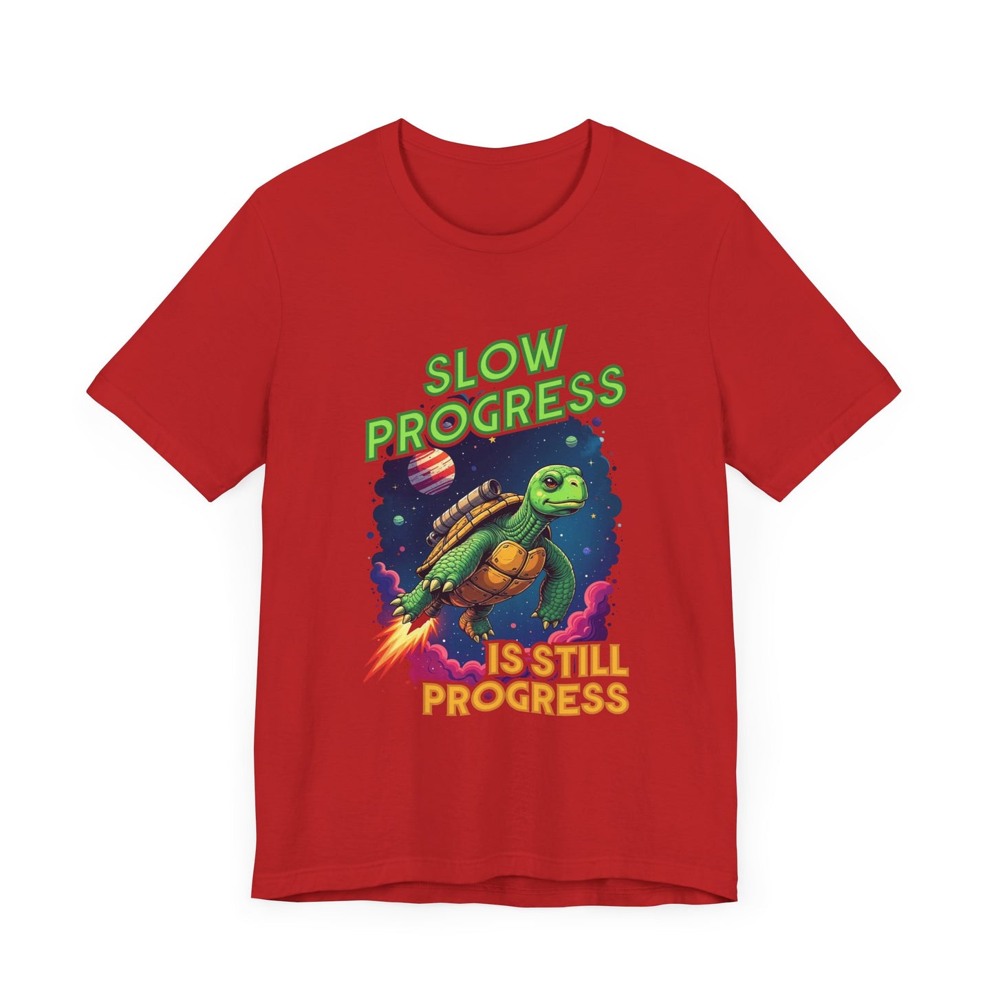 Slow Progress Is Still Progress Motivational Turtle T-Shirt