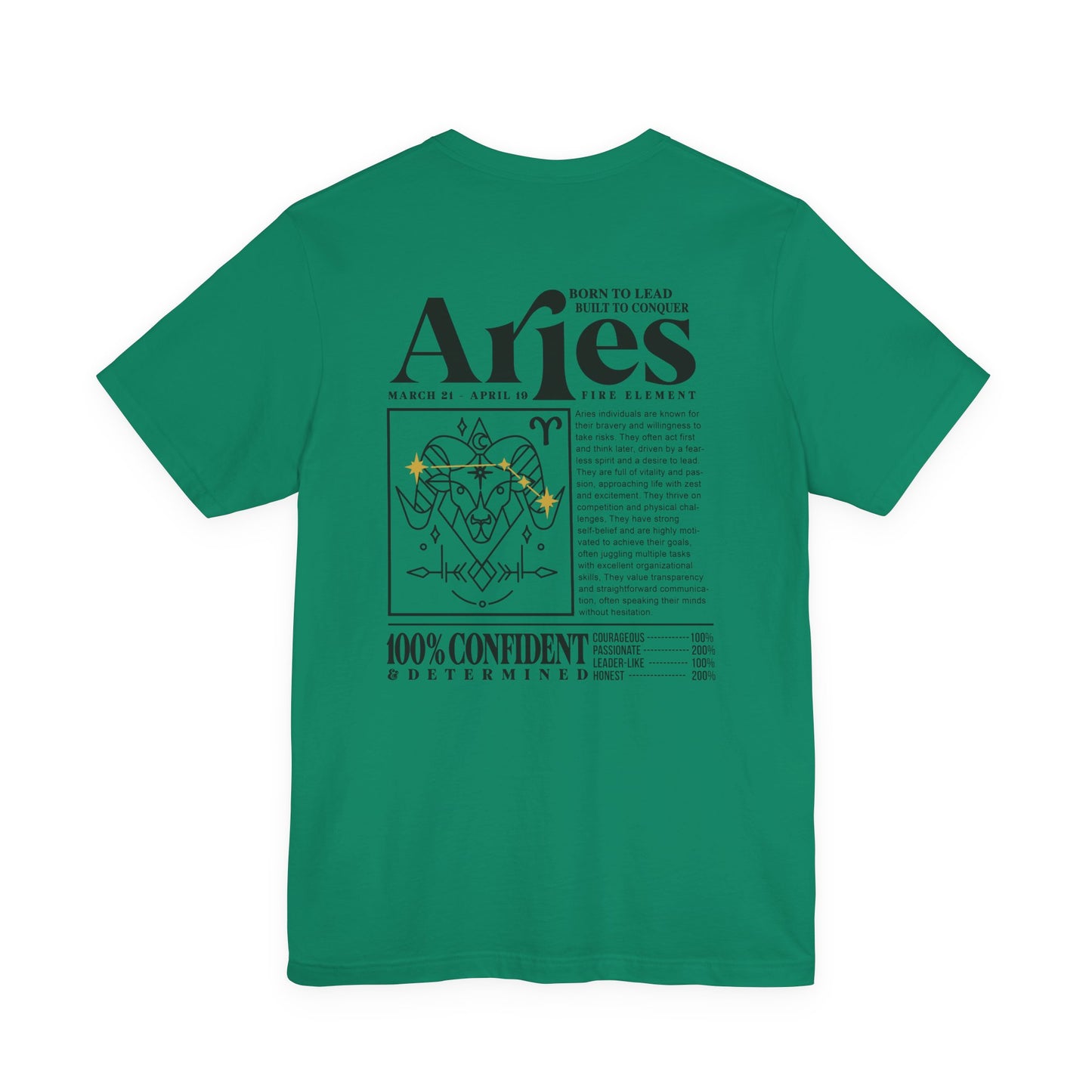Aries Zodiac T-Shirt – Born to Lead, Built to Conquer