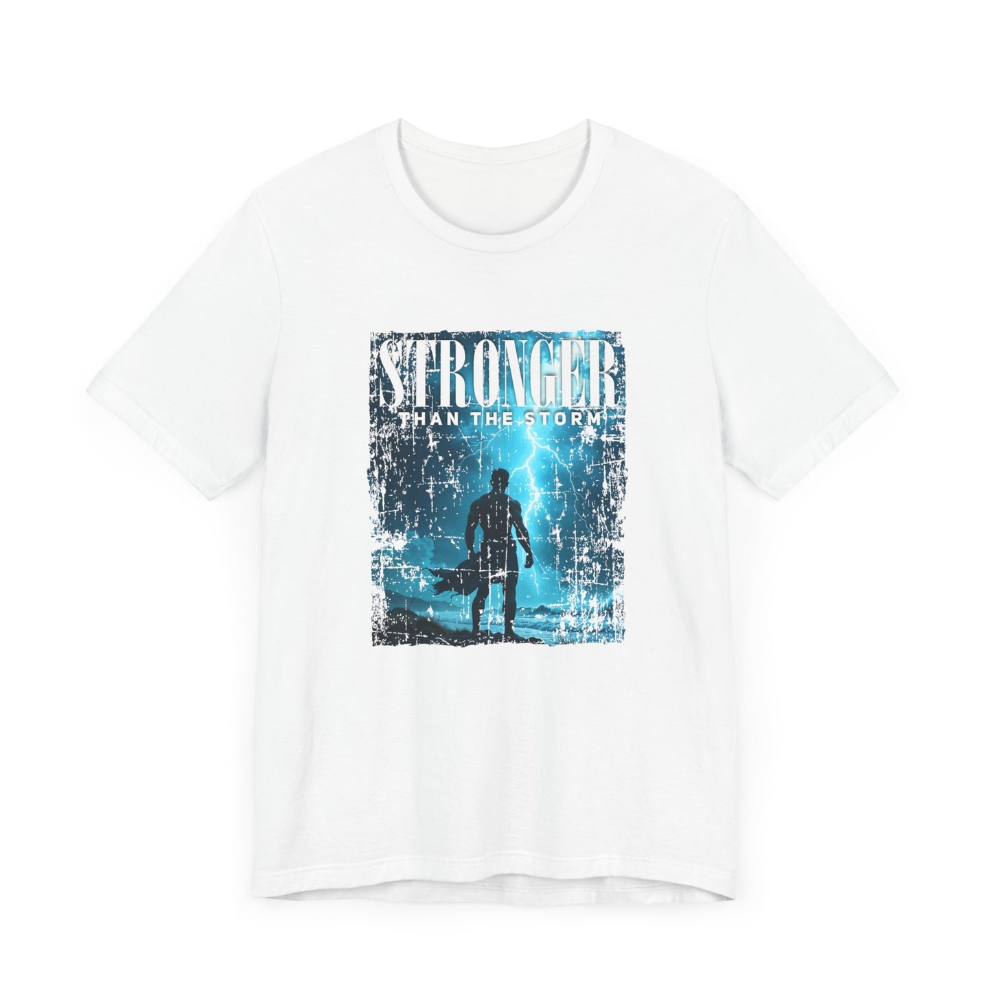 Stronger than the Storm Tee, Mental Strength Shirt, Resilience Affirmation Tee, Encouragement Graphic Top, Tough Times Gift