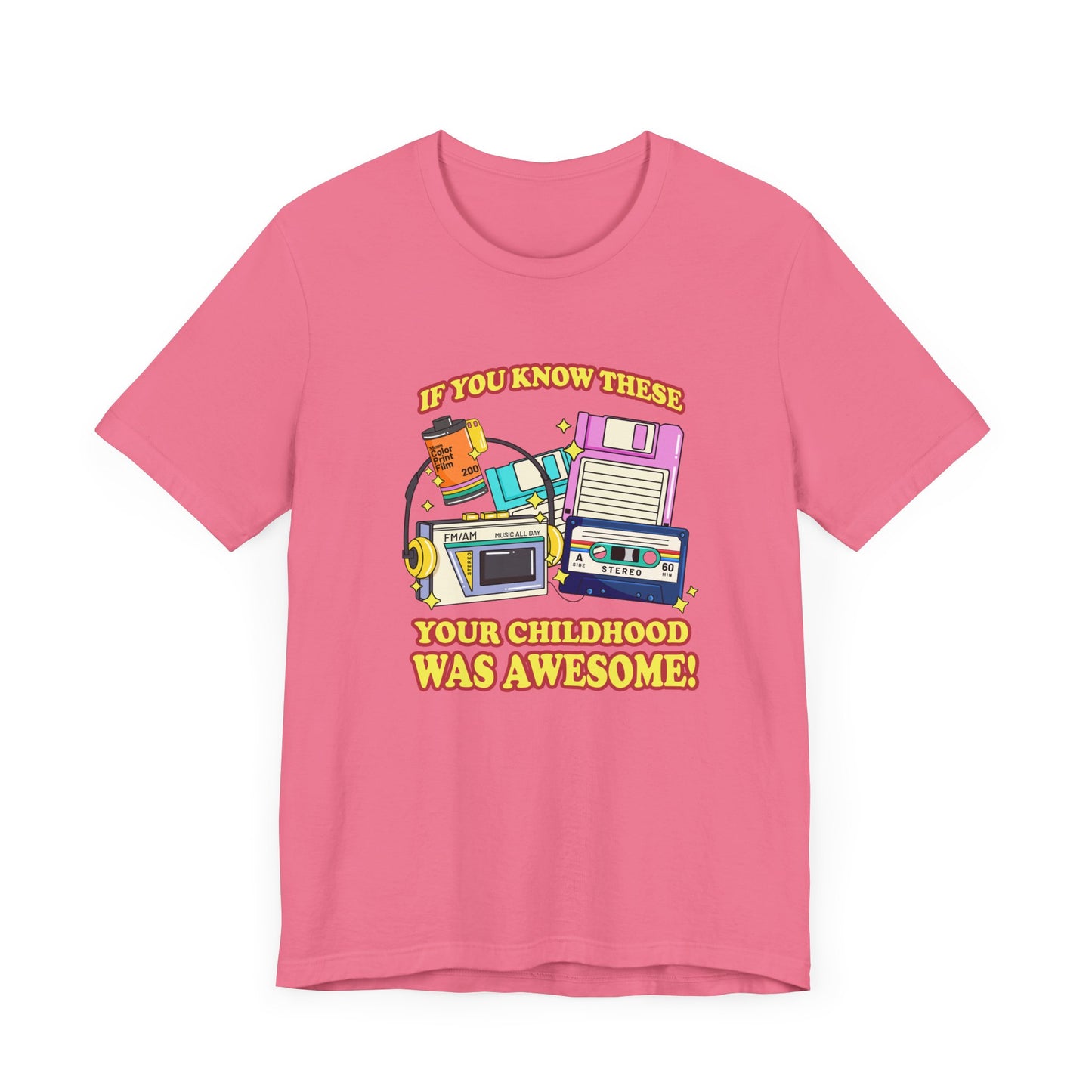 If You Know These Your Childhood was Awesome T-Shirt – Retro Nostalgia Tech Tee