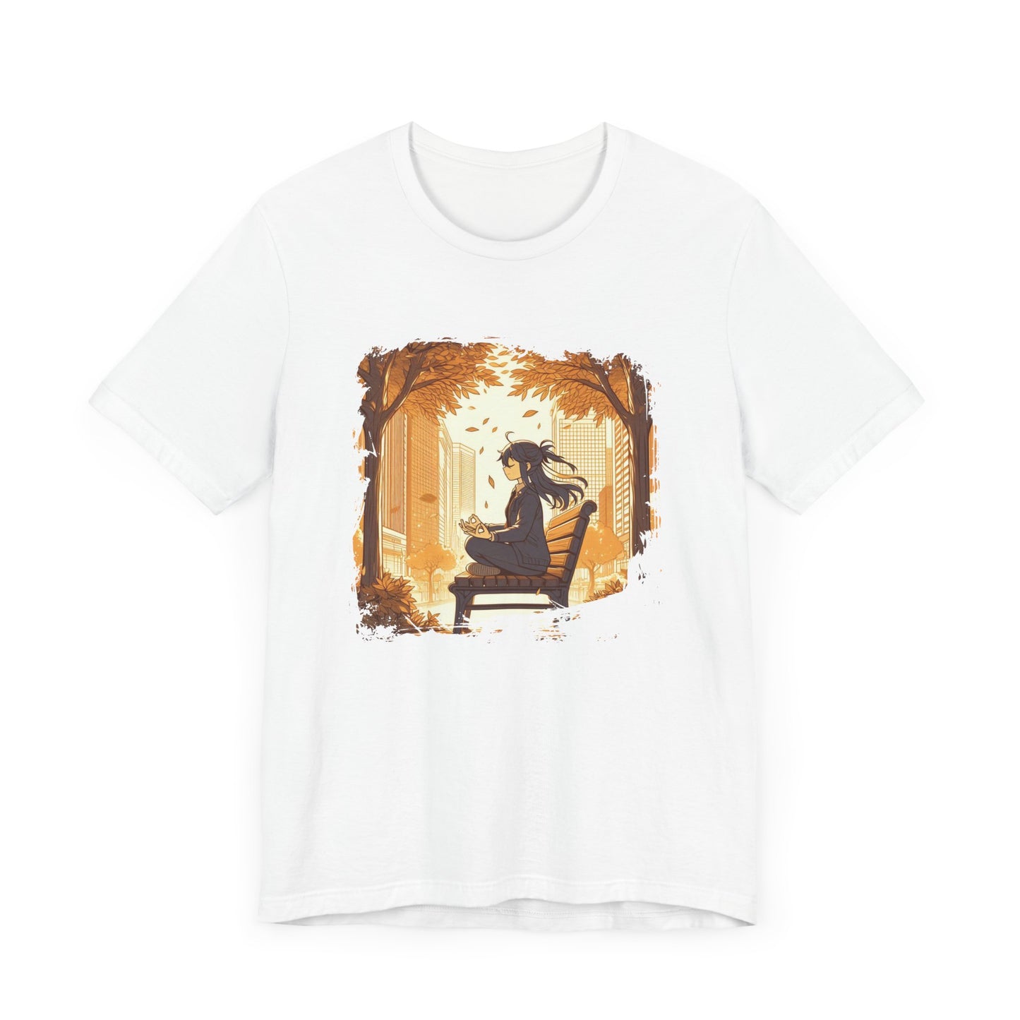 Urban Nature Meditating Girl Peace in the City T-Shirt