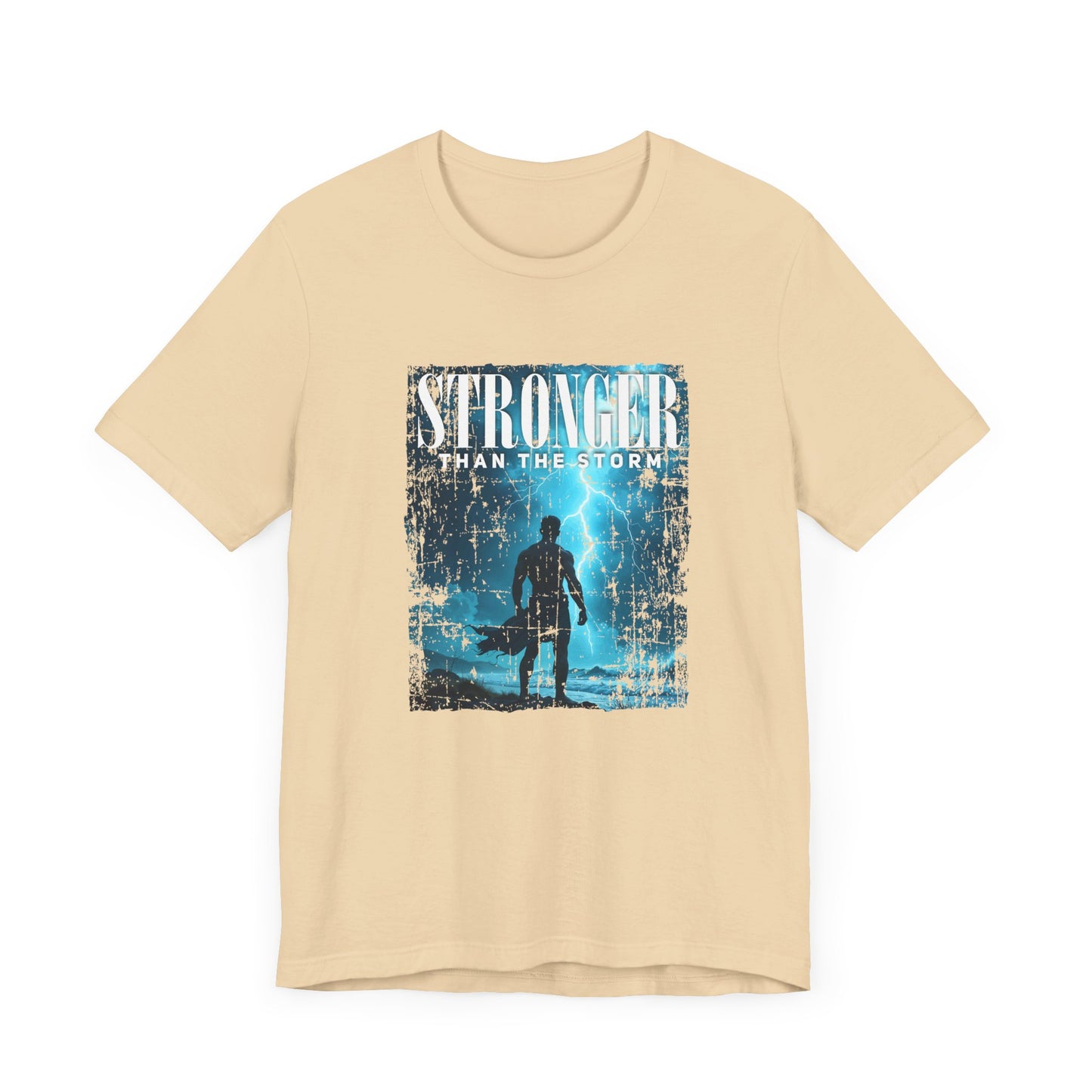 Stronger than the Storm Tee, Mental Strength Shirt, Resilience Affirmation Tee, Encouragement Graphic Top, Tough Times Gift