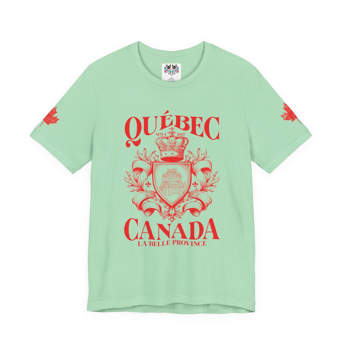 Québec La Belle Province Crest Canada T-Shirt