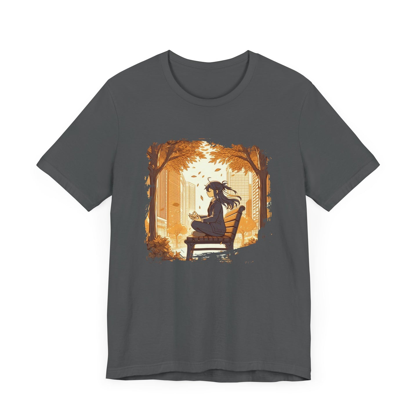 Urban Nature Meditating Girl Peace in the City T-Shirt