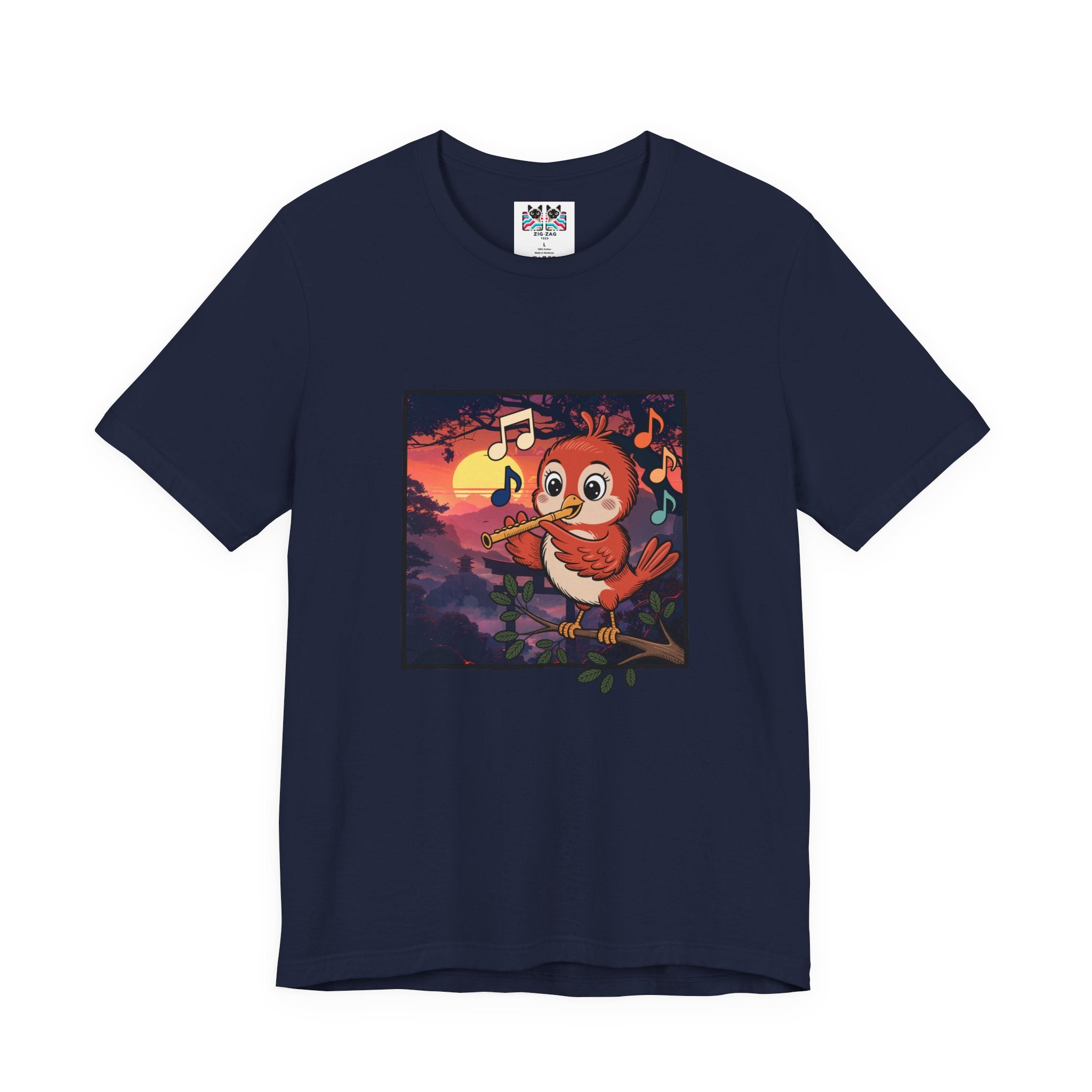 Bird Is Nature’s Flute Sunrise Music T-Shirt