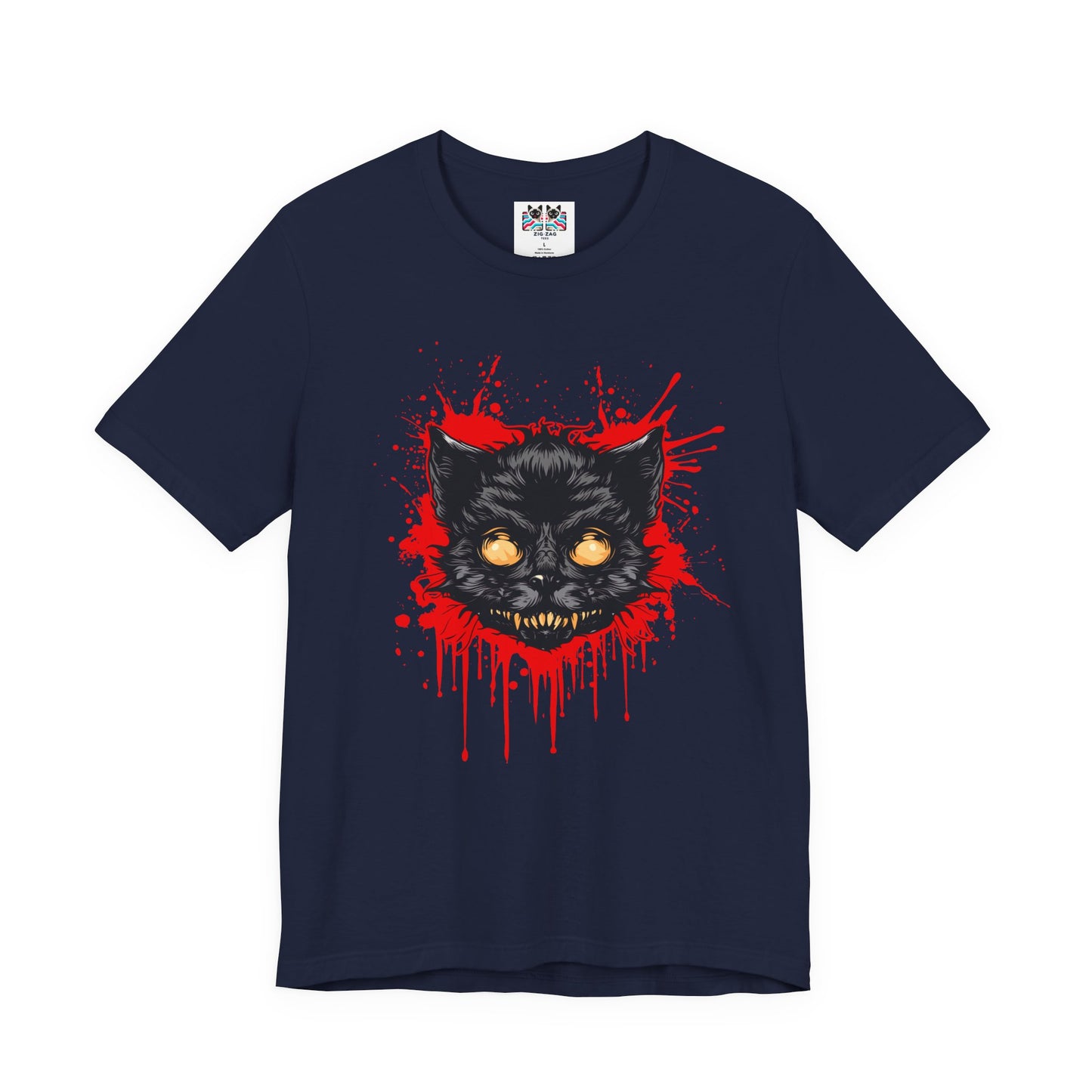Haunted Zombie Cat Horror House T-Shirt