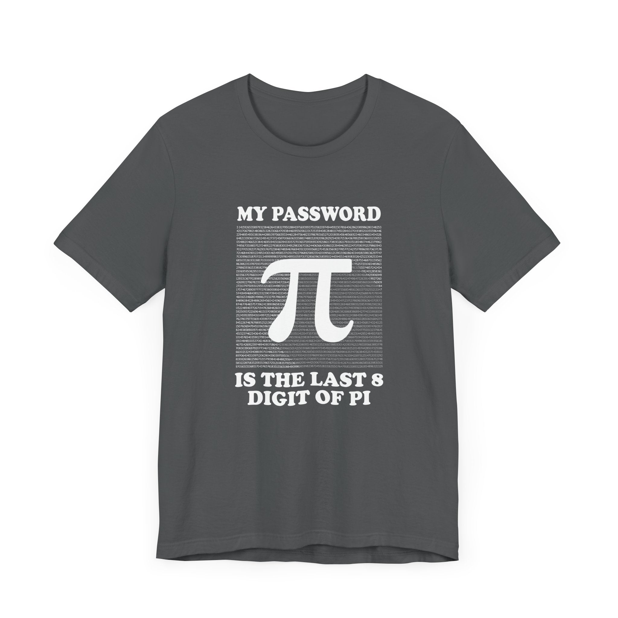 Math Humor T-Shirt – Last 8 Digits of Pi Password Joke