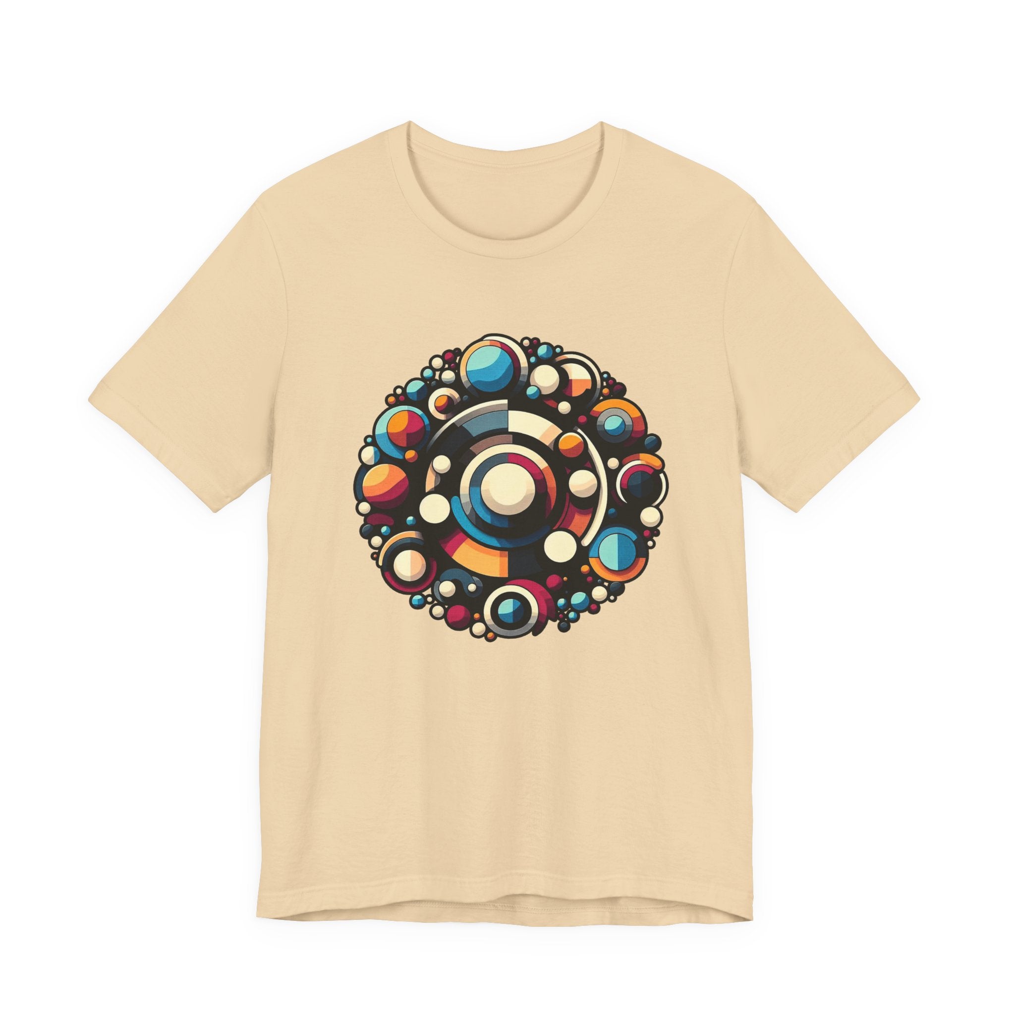 Circular Harmony – Colorful Circles Pattern Graphic T-Shirt