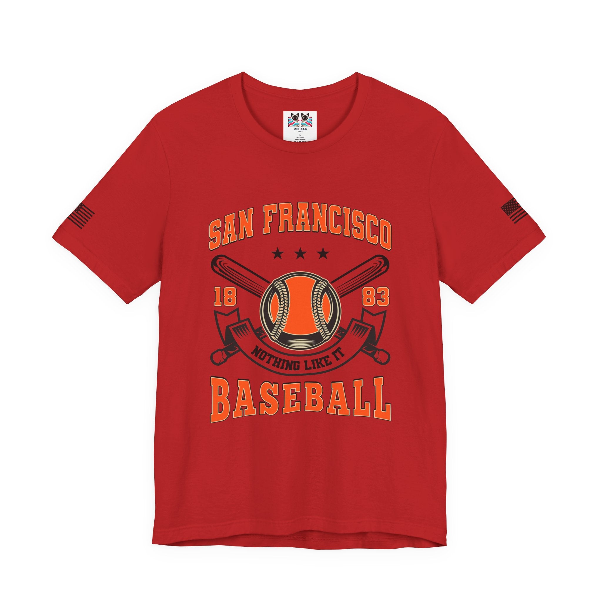 San Francisco Baseball T-Shirt, 1883 Nothing Like It Crest Badge Tee, SF Baseball Fan Shirt, Retro Vintage Sports Gift, Unisex